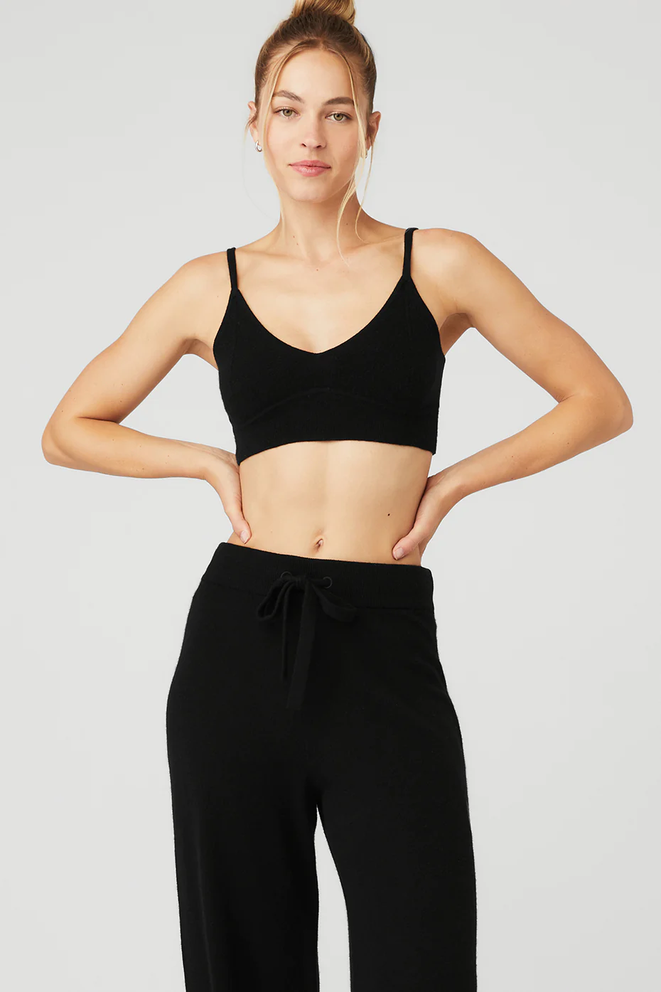 Cashmere Jet Set Bra - Black