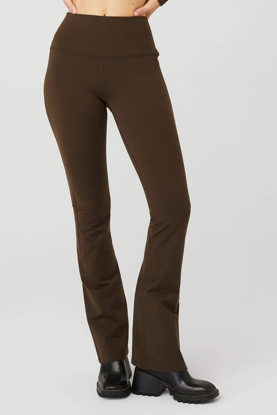 Airbrush High-Waist Bootcut Legging - Espresso