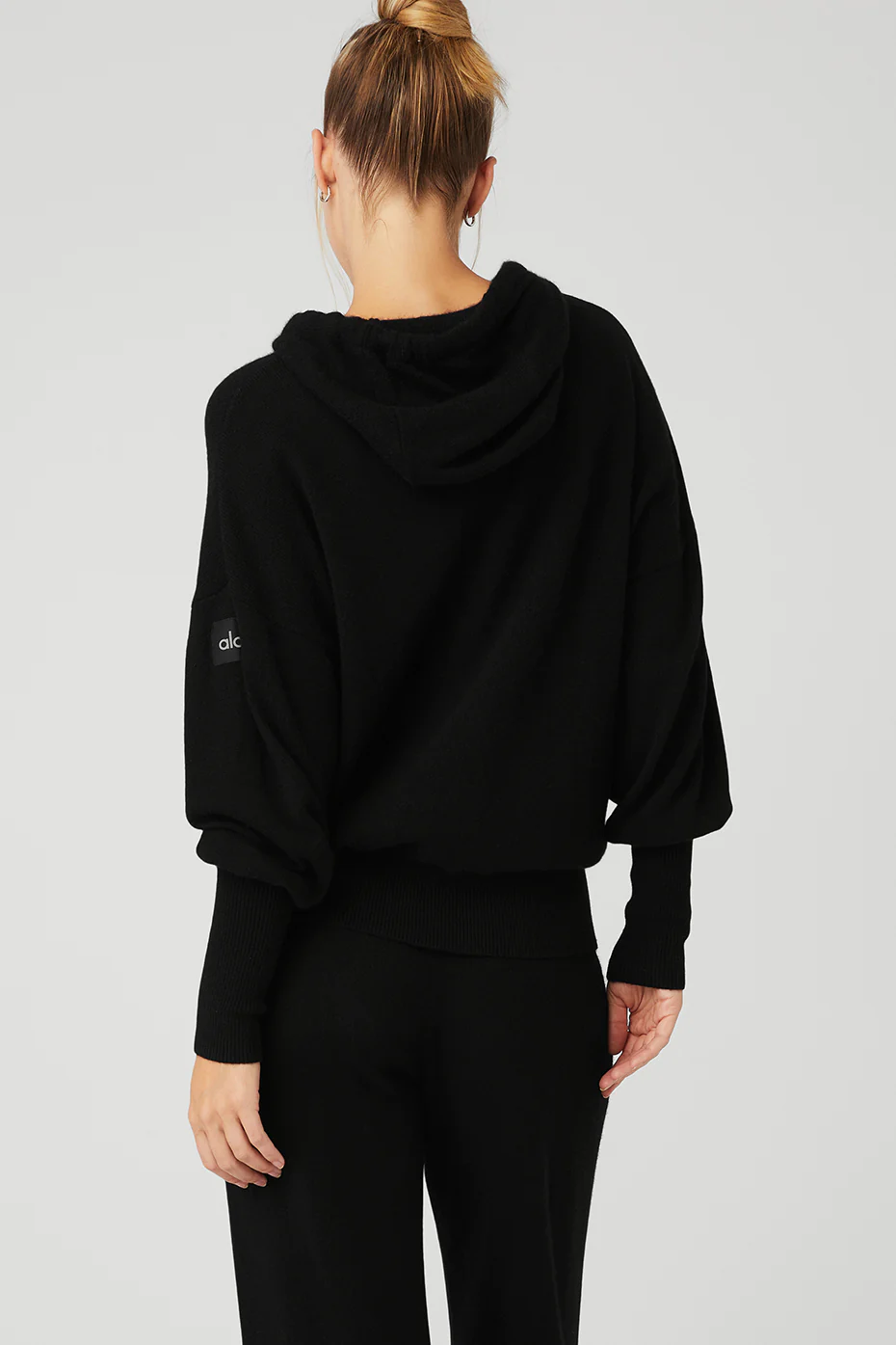 Cashmere Jet Set Hoodie - Black