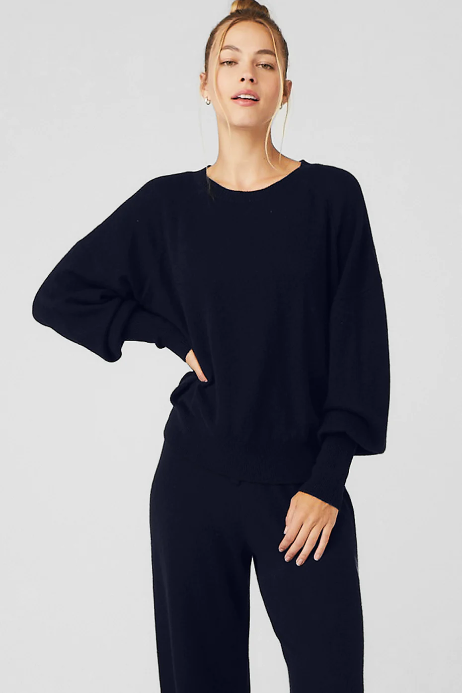 Cashmere Jet Set Crew - Navy