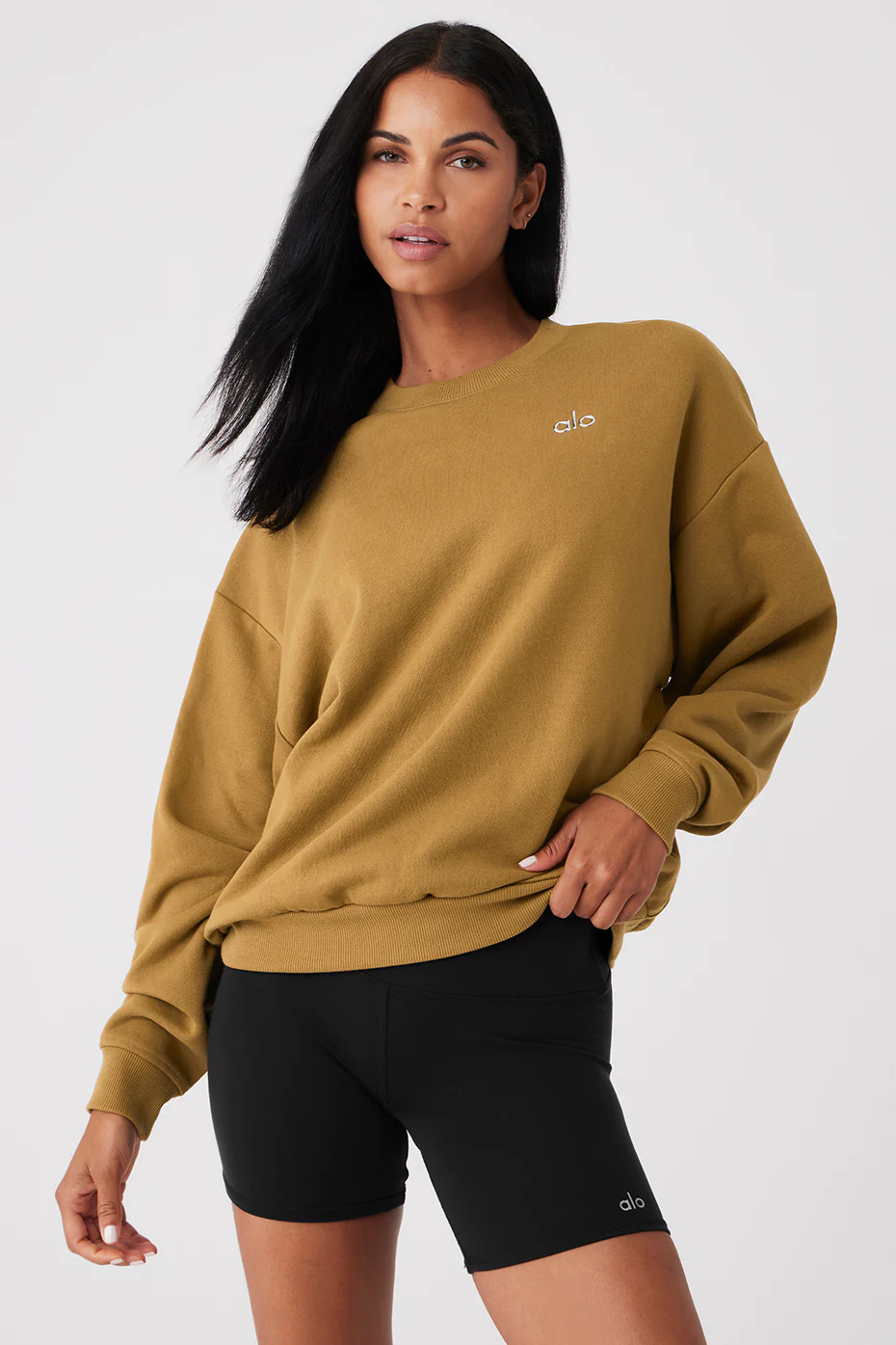 Accolade Crew Neck Pullover - Golden Olive Branch