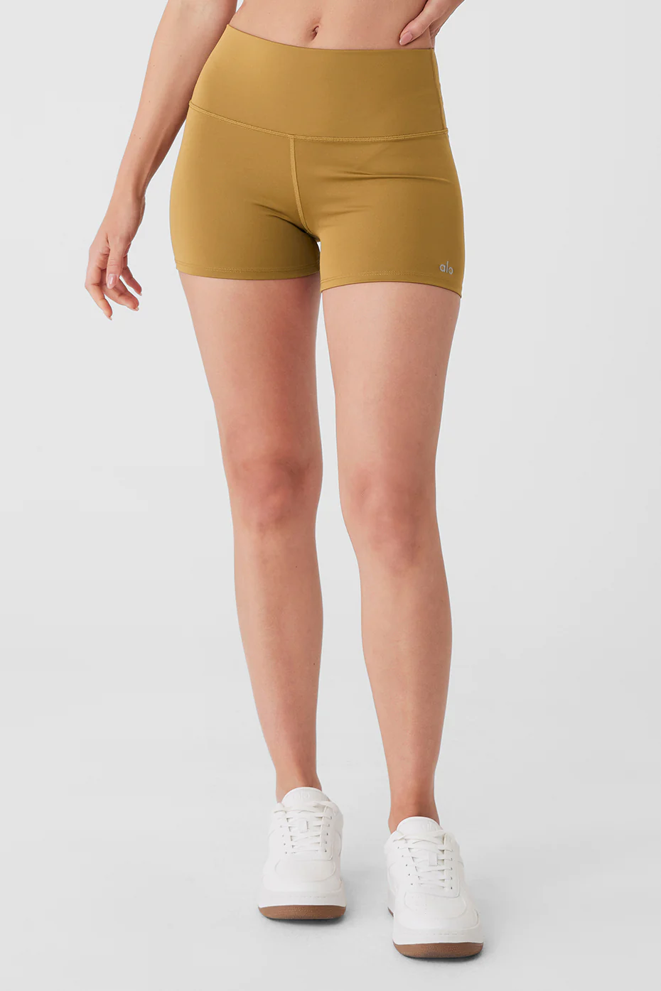 3" High-Waist Airlift Short - Golden Olive Branch