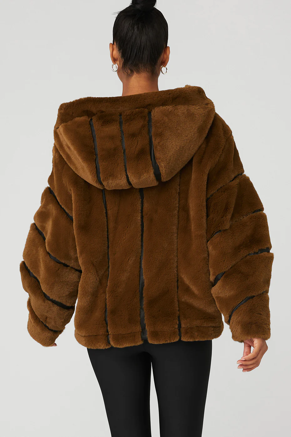 Knock Out Faux Fur Jacket - Chocolate