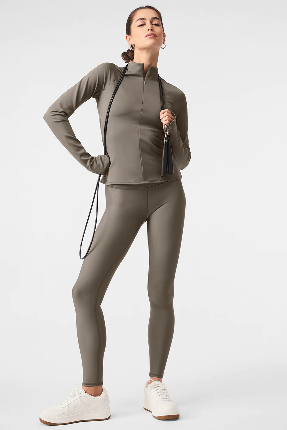 Airlift Winter Warm 1/4 Zip Long Sleeve - Olive Tree