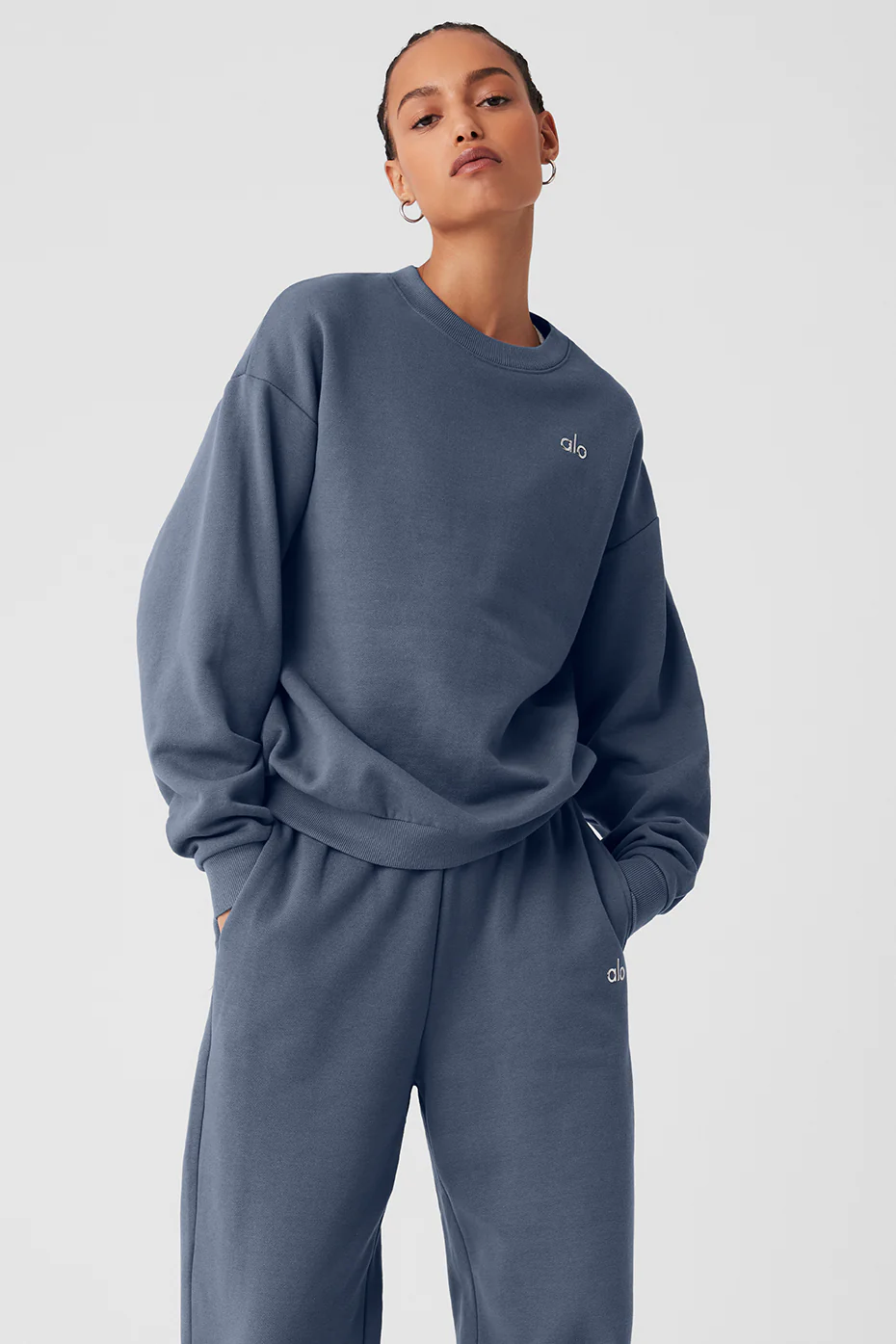 Accolade Crew Neck Pullover - Bluestone