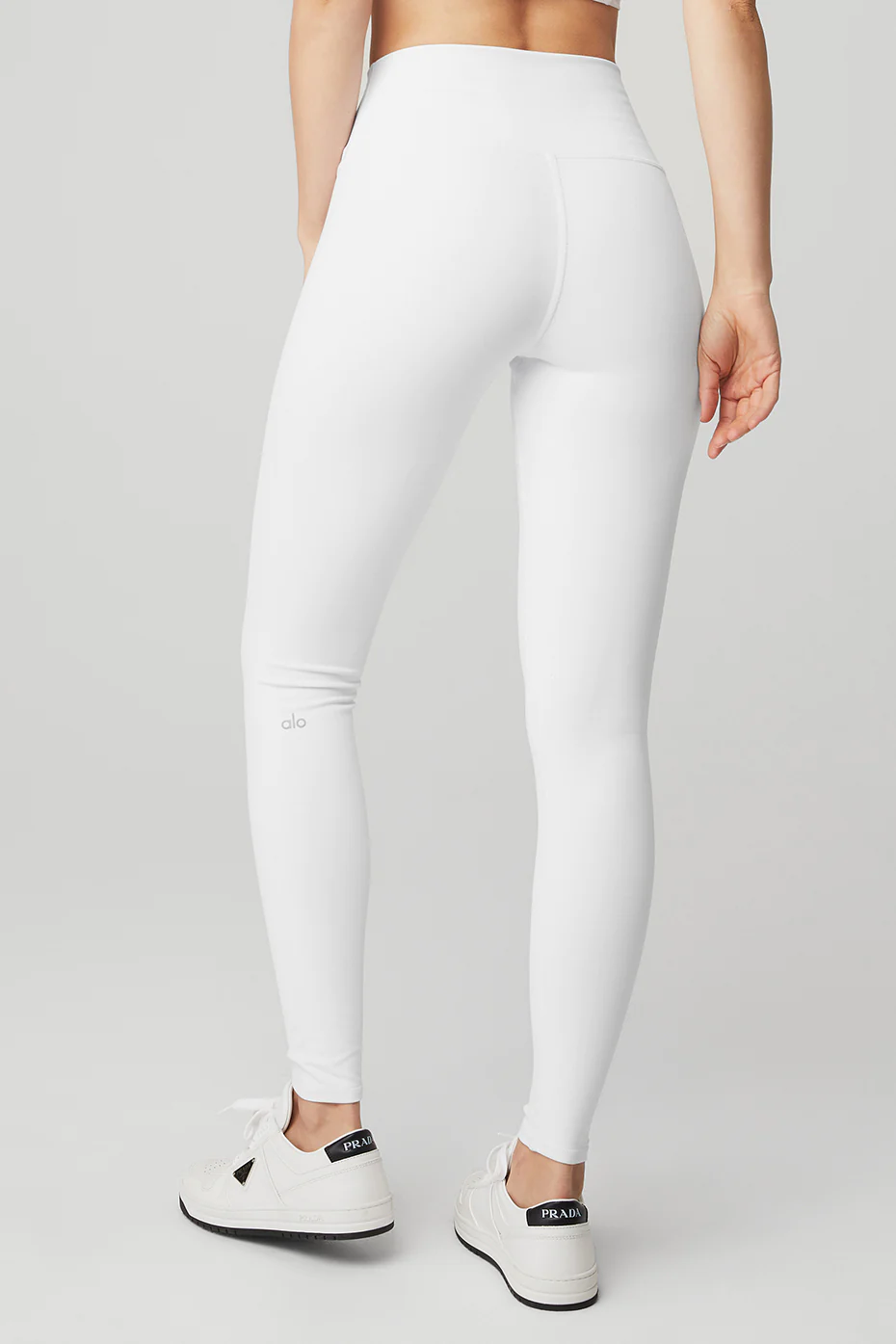 High-Waist Airbrush Legging - White