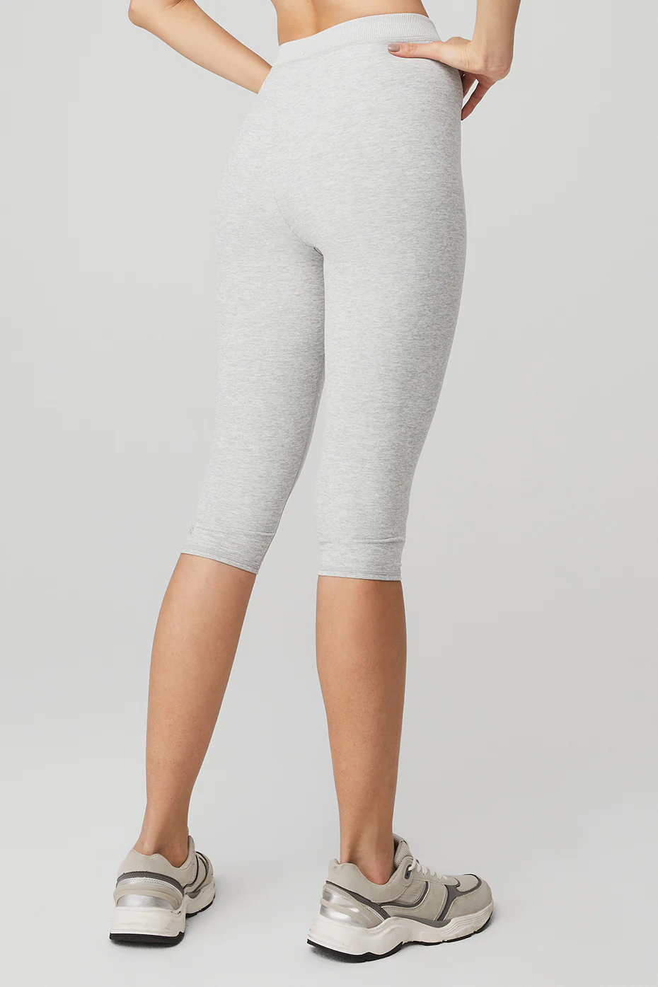 Alosoft High-Waist Iconic 90's Capri - Athletic Heather Grey