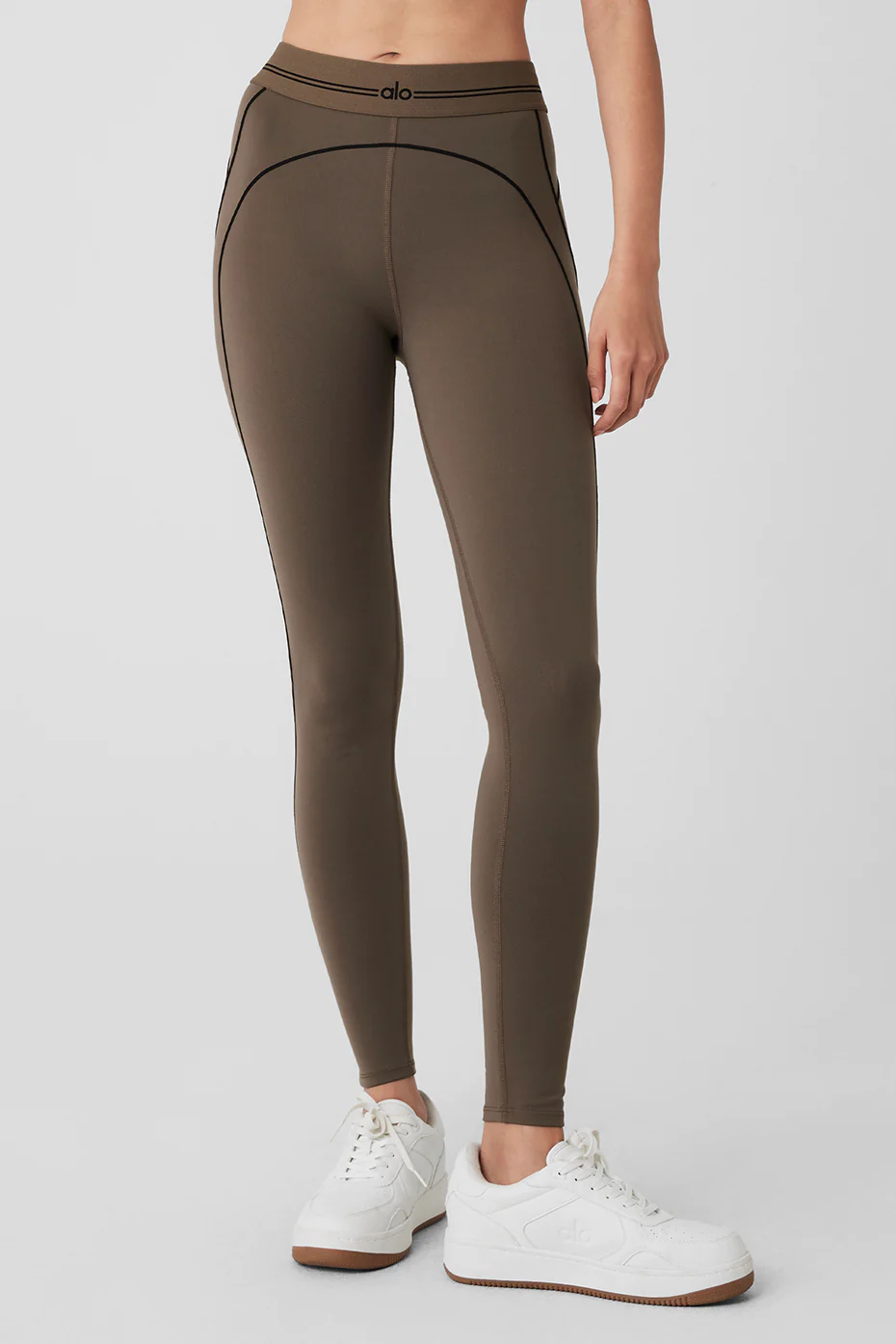 Airbrush High-Waist Heart Throb Legging - Olive Tree/Black