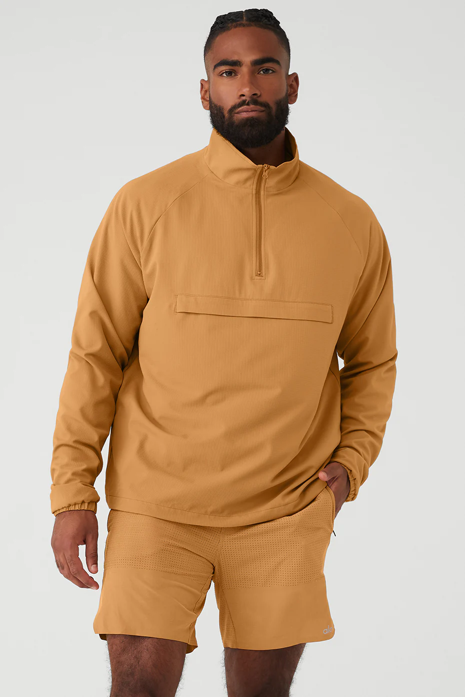 Ripstop 1/4 Zip On-Set Jacket - Toffee