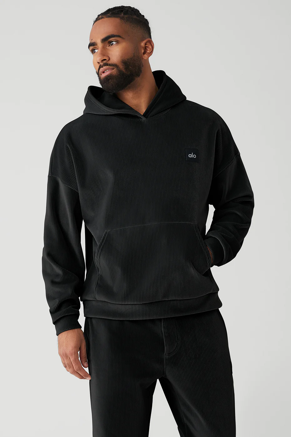Velour Baller Hoodie - Black