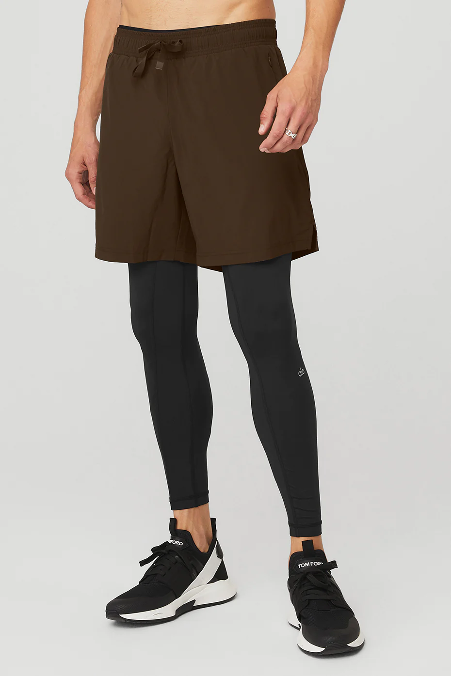 Stability 2-In-1 Pant - Espresso/Black