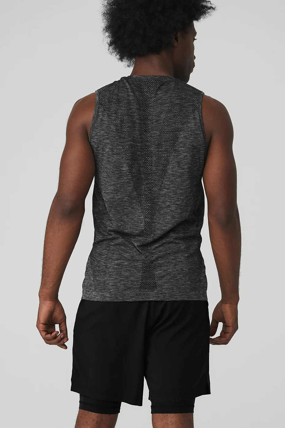 Amplify Seamless Muscle Tank - Black Heather