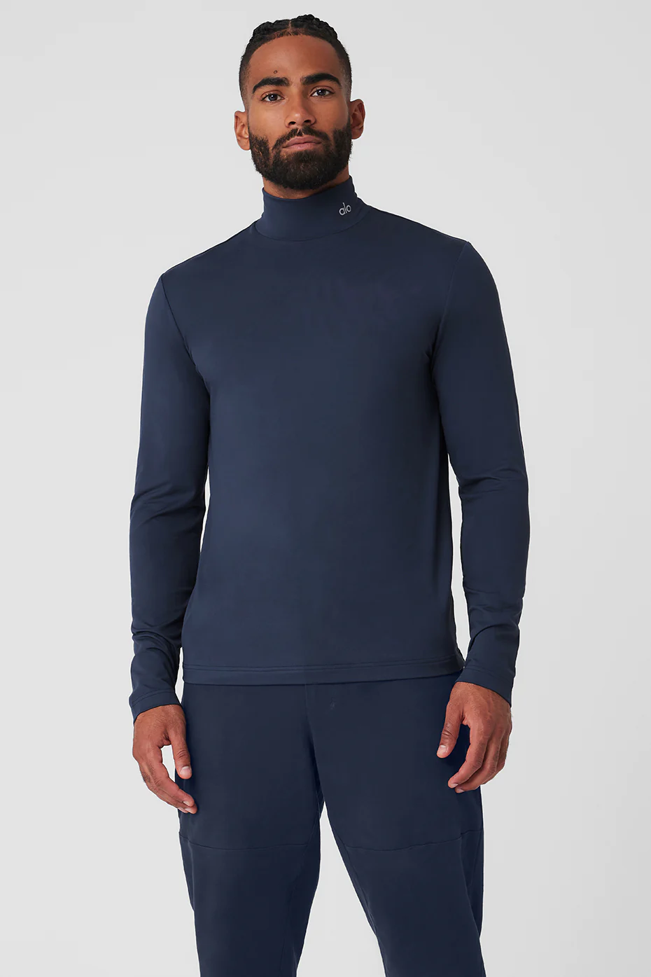 Conquer Reform Mock Neck Long Sleeve - Navy