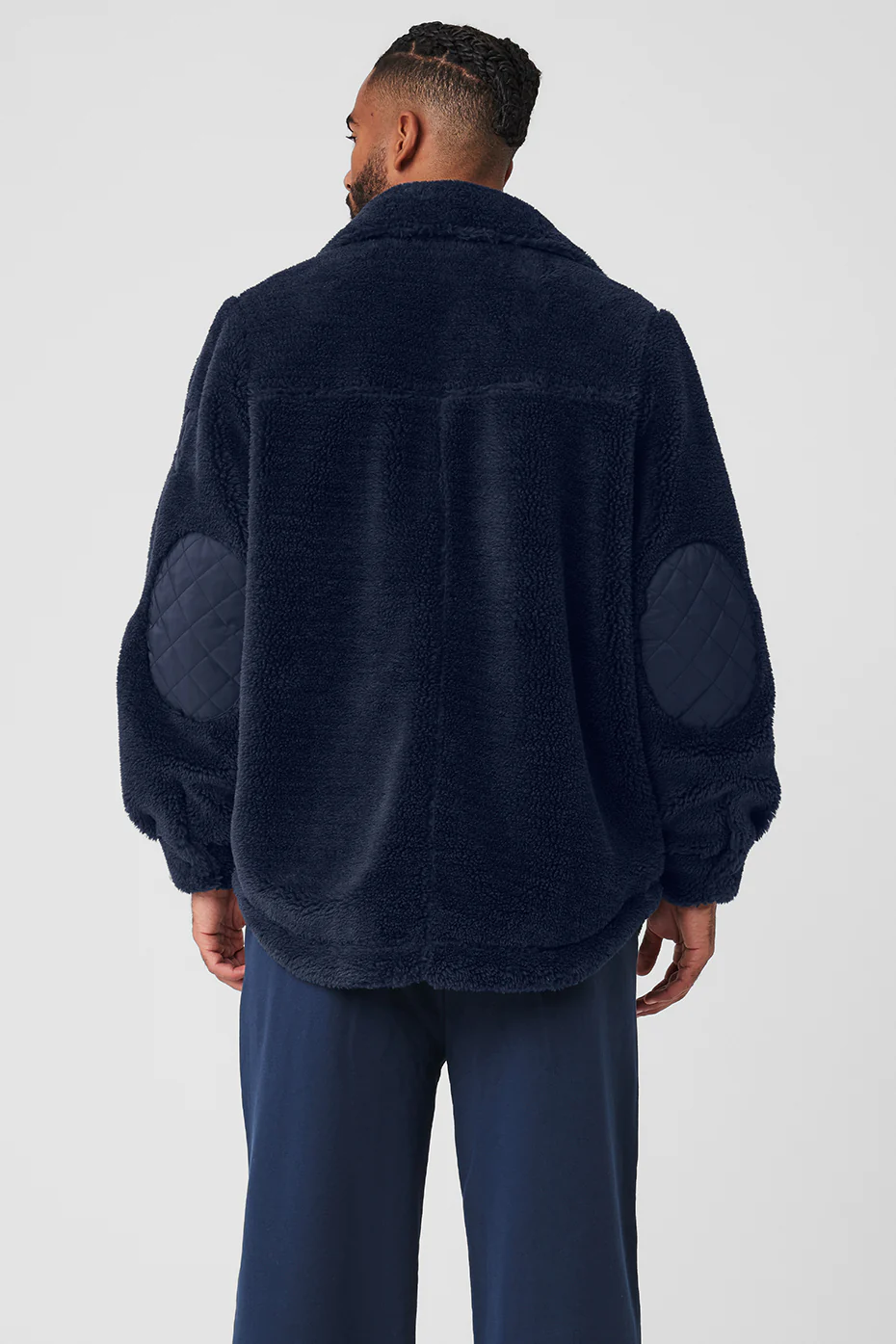 Sherpa Edge Shacket - Navy