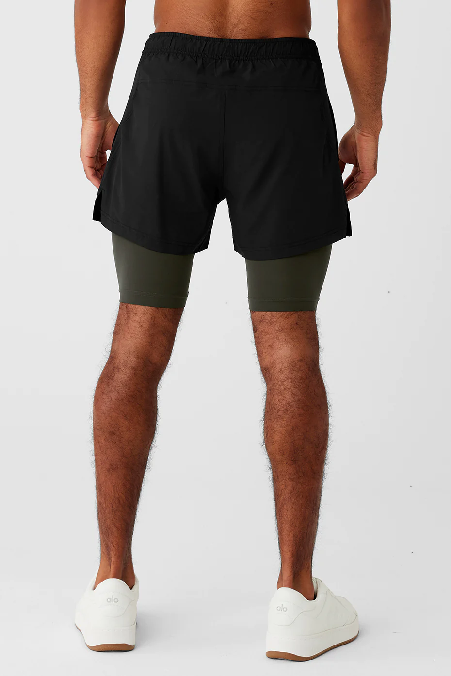 5" Revival 2-in-1 Short - Black/Stealth Green