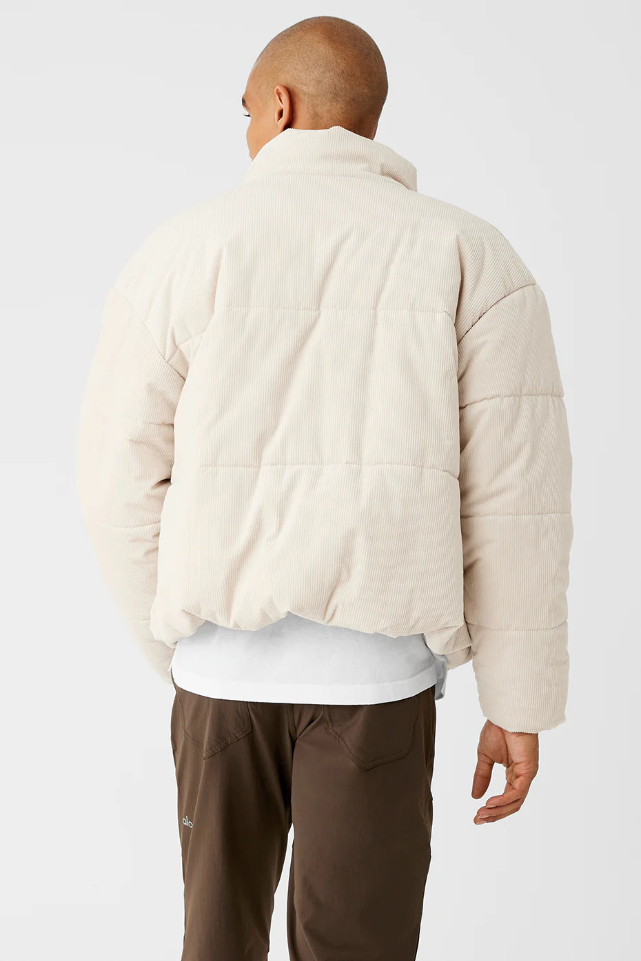 Corduroy Stage Puffer - Bone