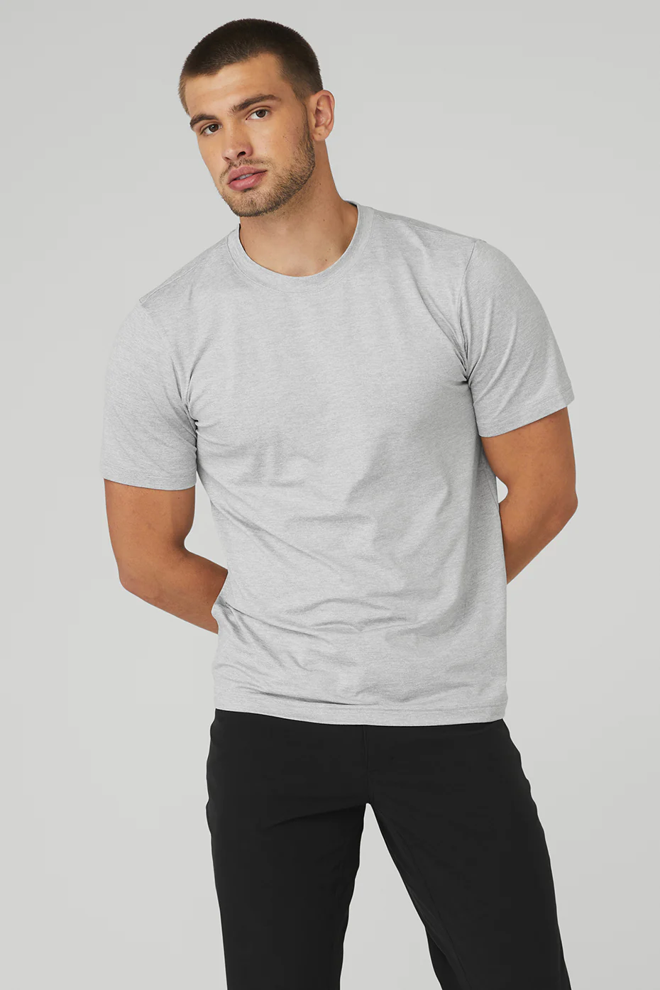Conquer Reform Crewneck Short Sleeve - Athletic Heather Grey