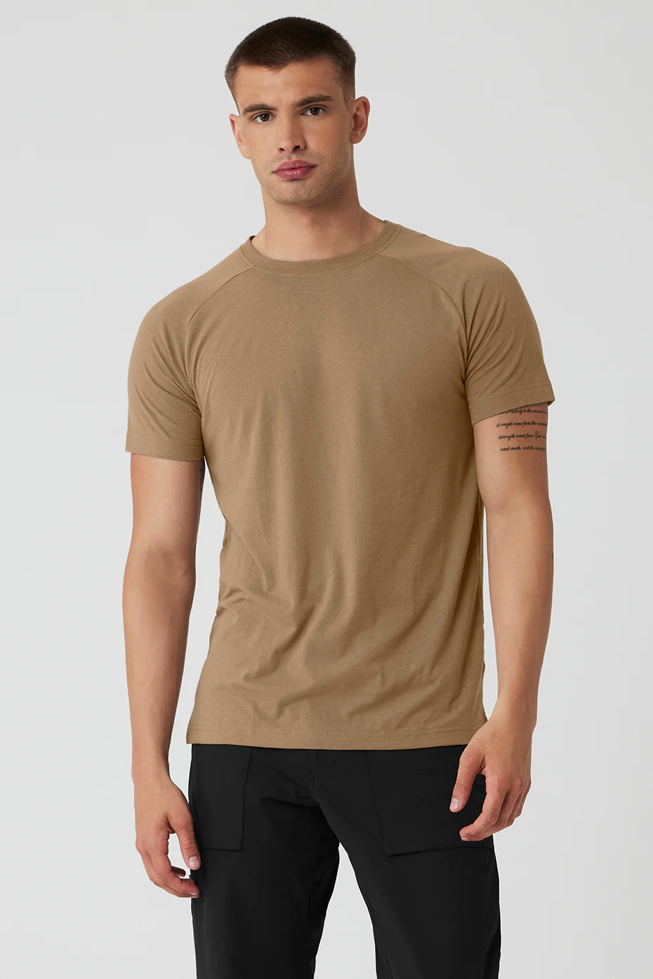 The Triumph Crew Neck Tee - Gravel