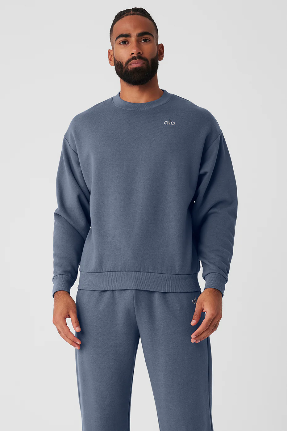 Accolade Crew Neck Pullover - Bluestone