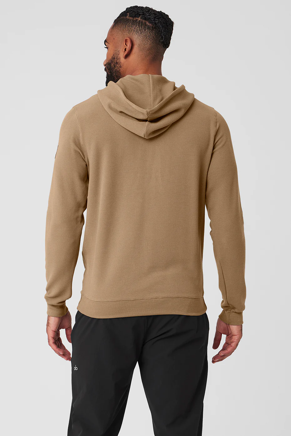 Micro Waffle Fast Break Hoodie - Gravel