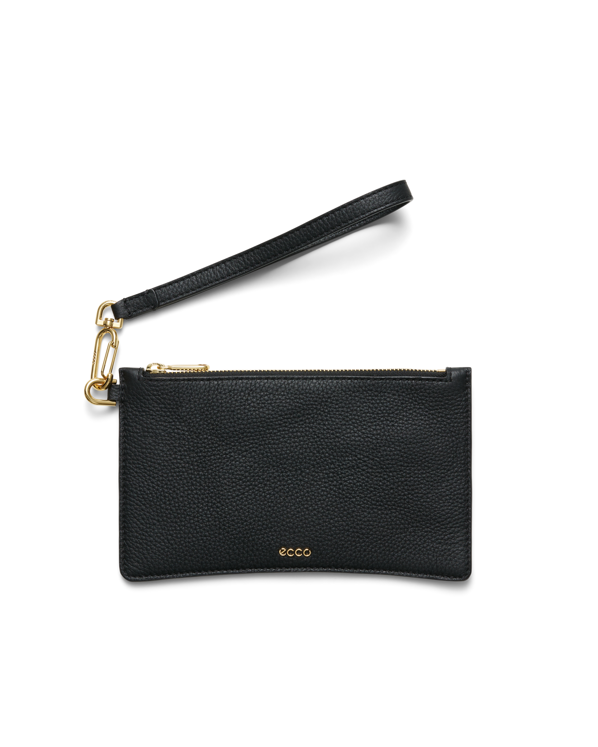 ECCO® Wristlet Pebbled Leather Pouch Bag