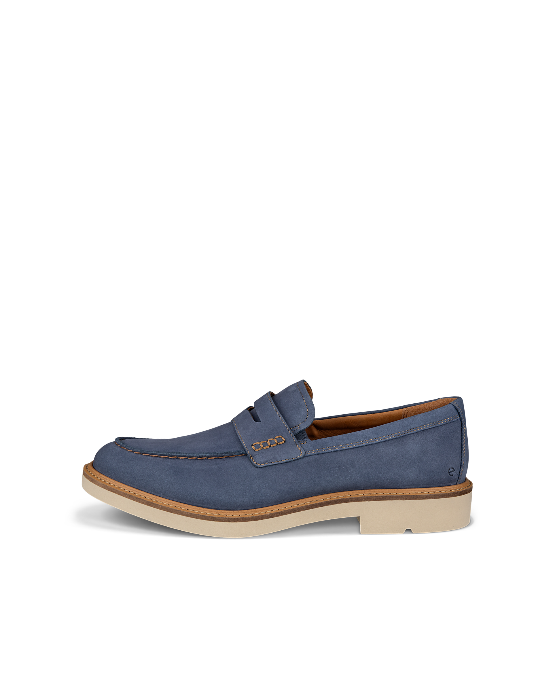 Men's ECCO® Metropole London Nubuck Moc-Toe Shoe