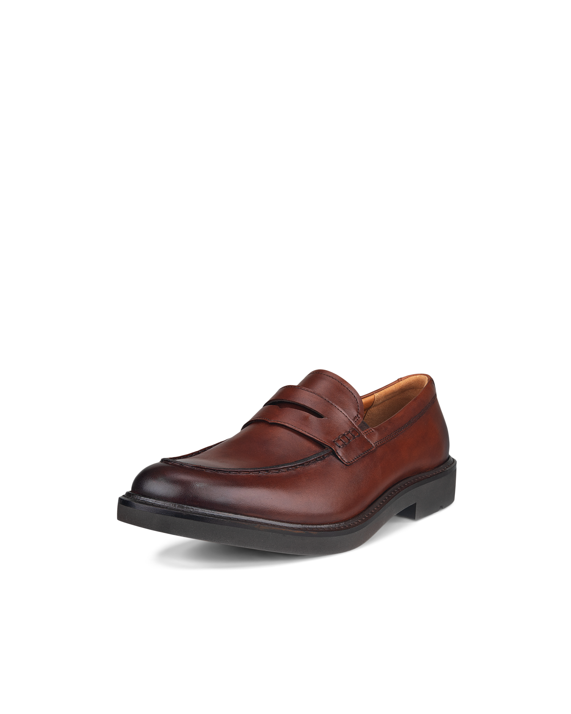 Men's ECCO® Metropole London Leather Moc-Toe Shoe