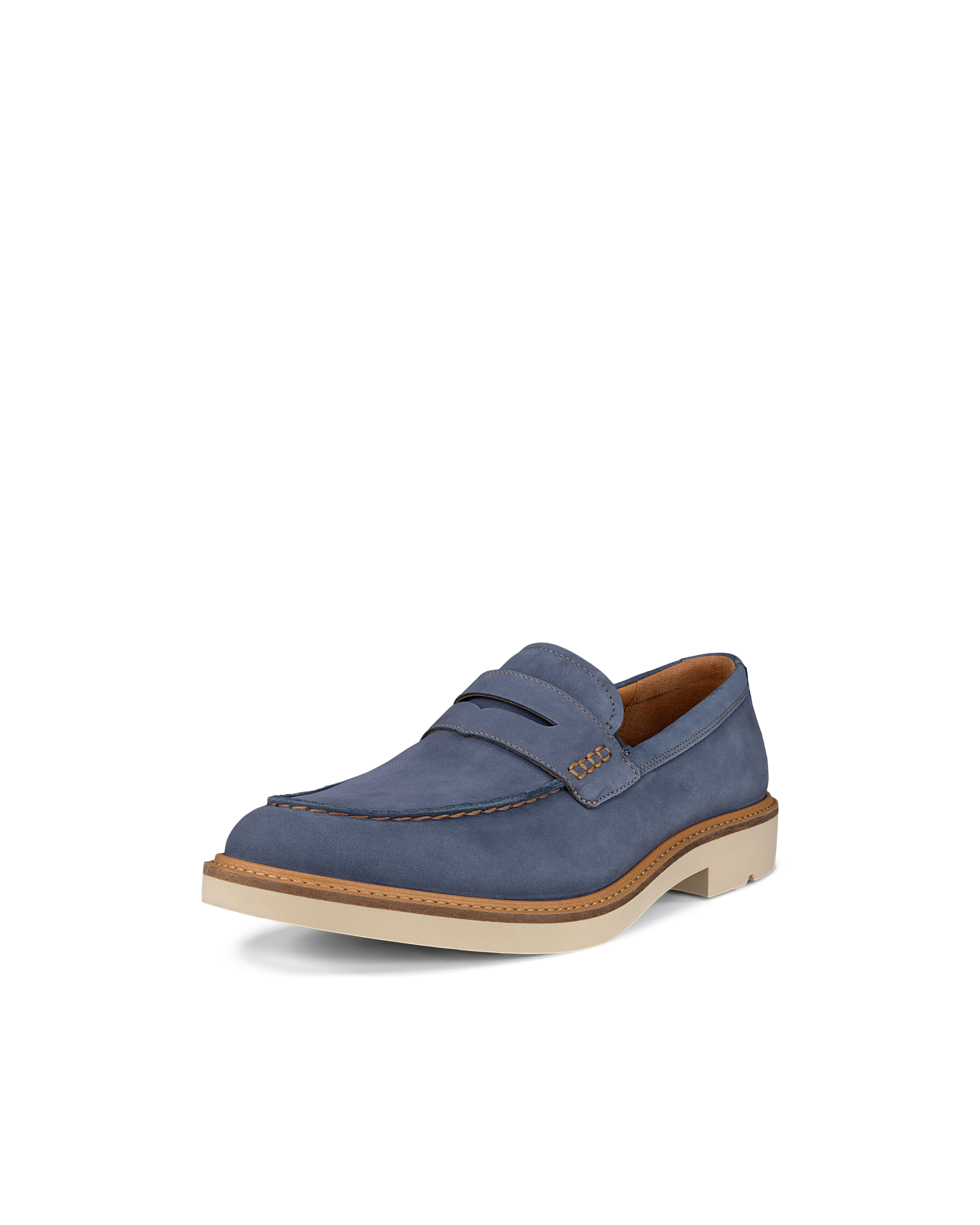Men's ECCO® Metropole London Nubuck Moc-Toe Shoe