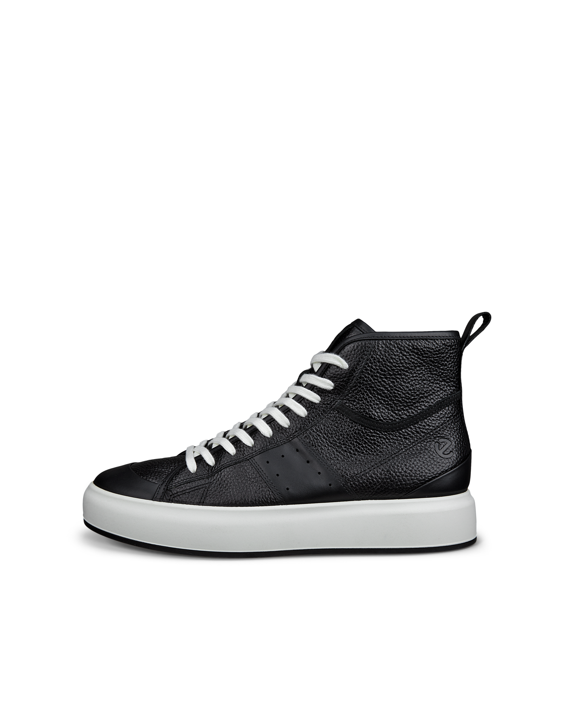 Men's ECCO® Street Ace Leather High-Top Sneaker