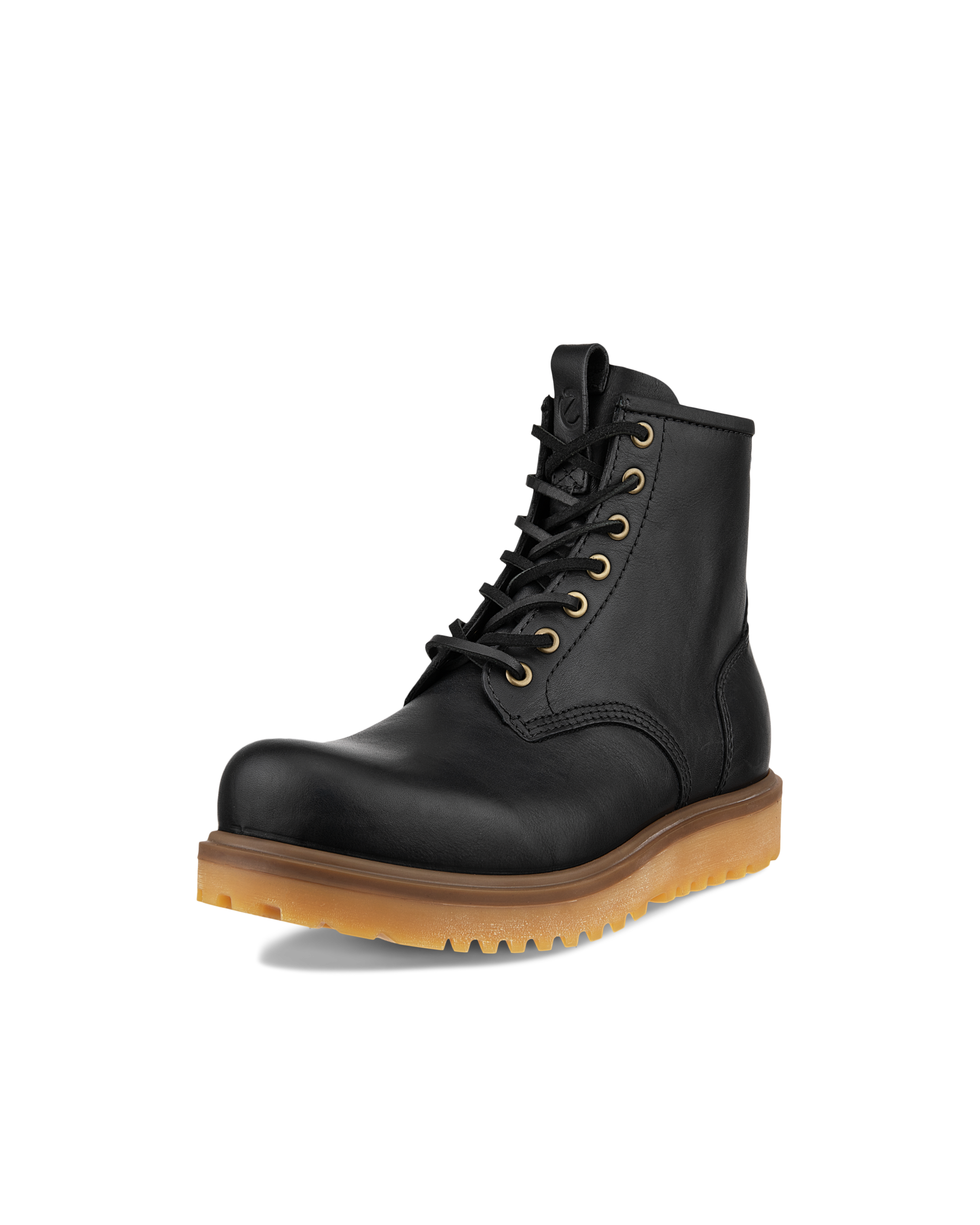 Men's ECCO® Staker Leather Moc-Toe Boot