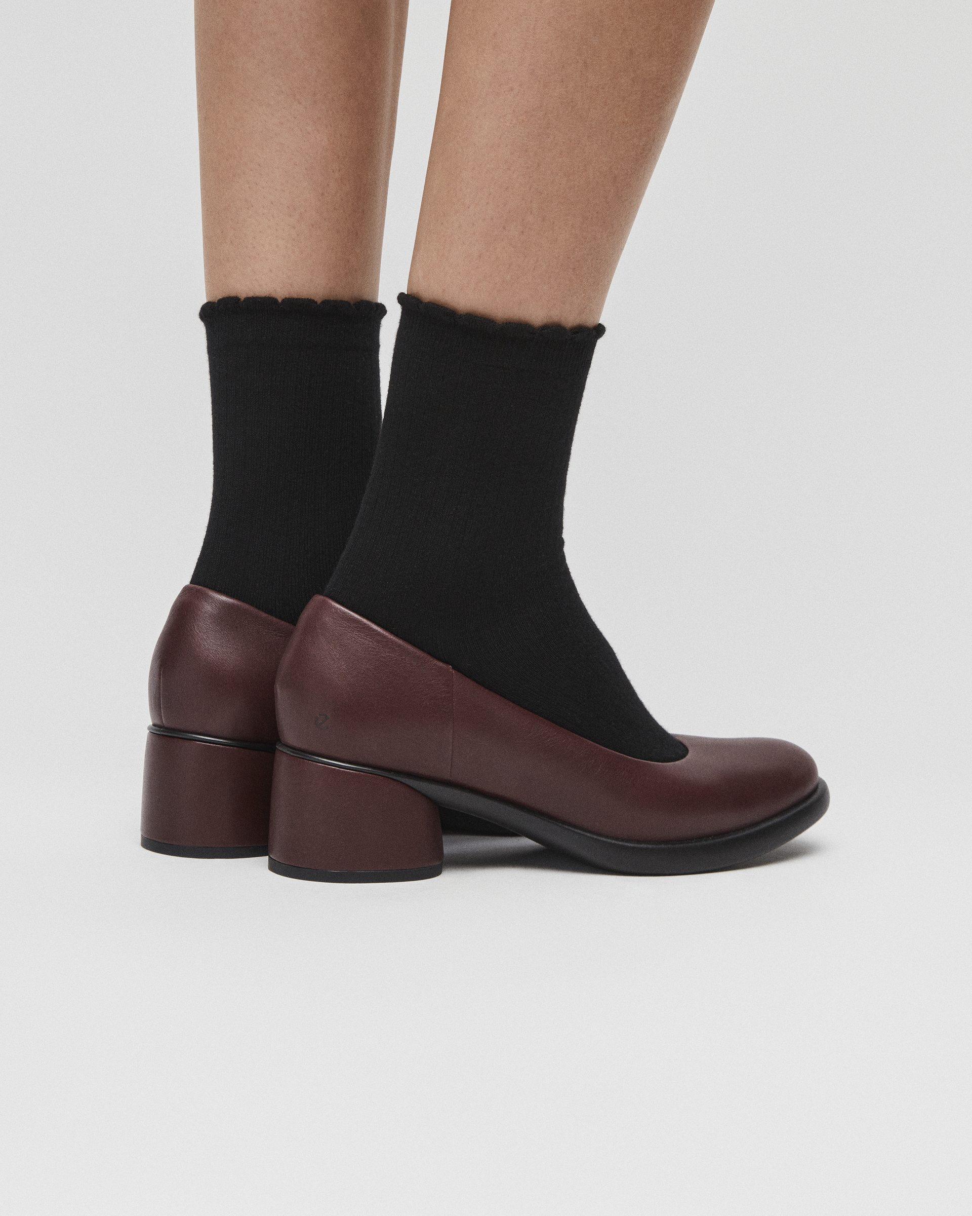 Women's ECCO® Sculpted LX 35 Leather Block-Heeled Pump