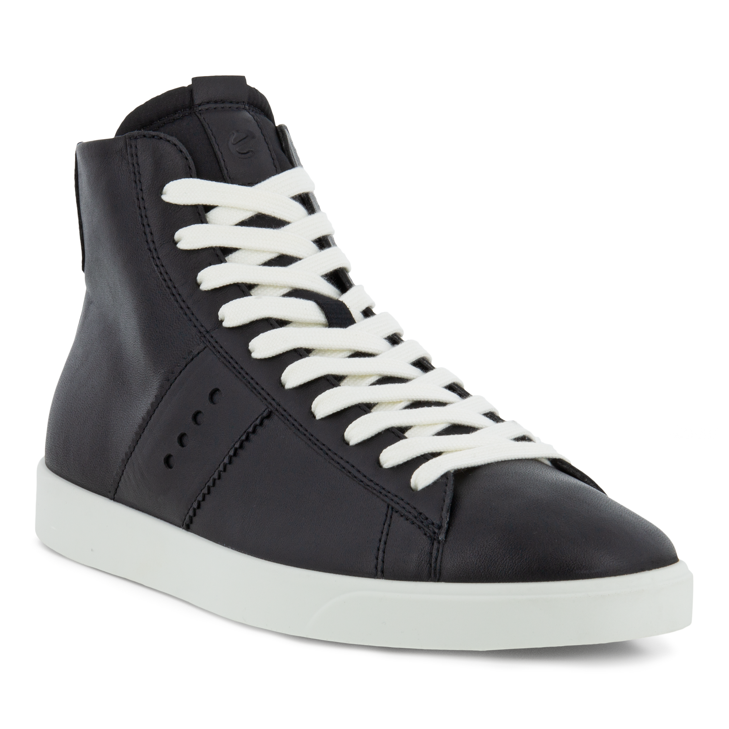 Women's ECCO® Street Lite Leather High-Top Sneaker