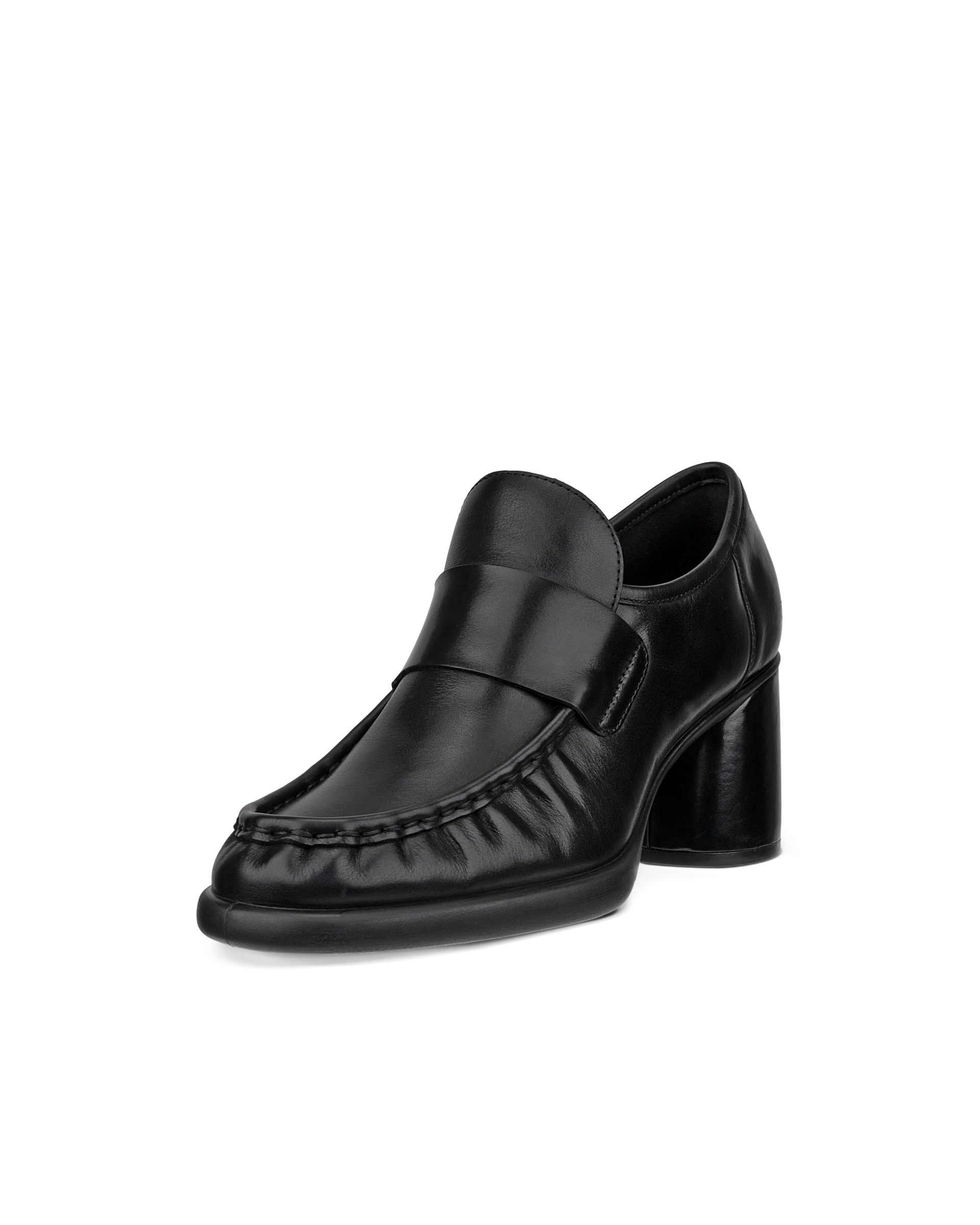 Women's ECCO® Sculpted LX 55 Leather Block-Heeled Loafer