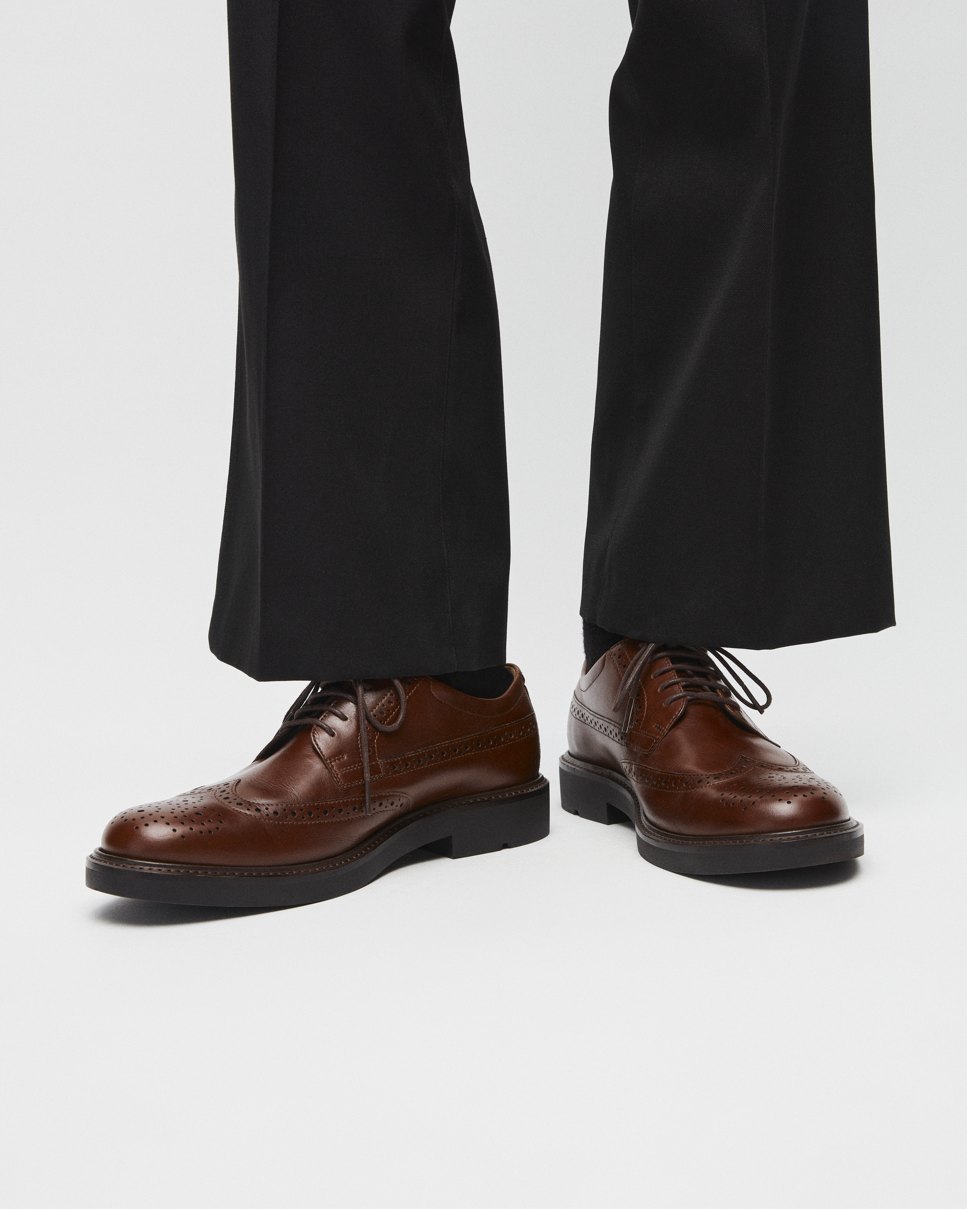 Men's ECCO® Metropole London Leather Brogue Shoe