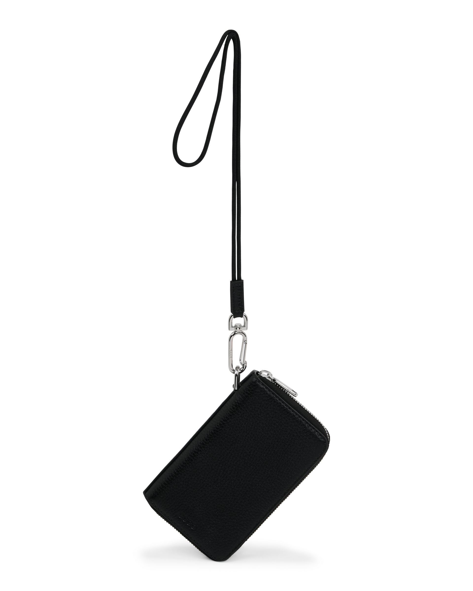ECCO® Wallet Zip Around Pebbled Leather Pouch Wallet