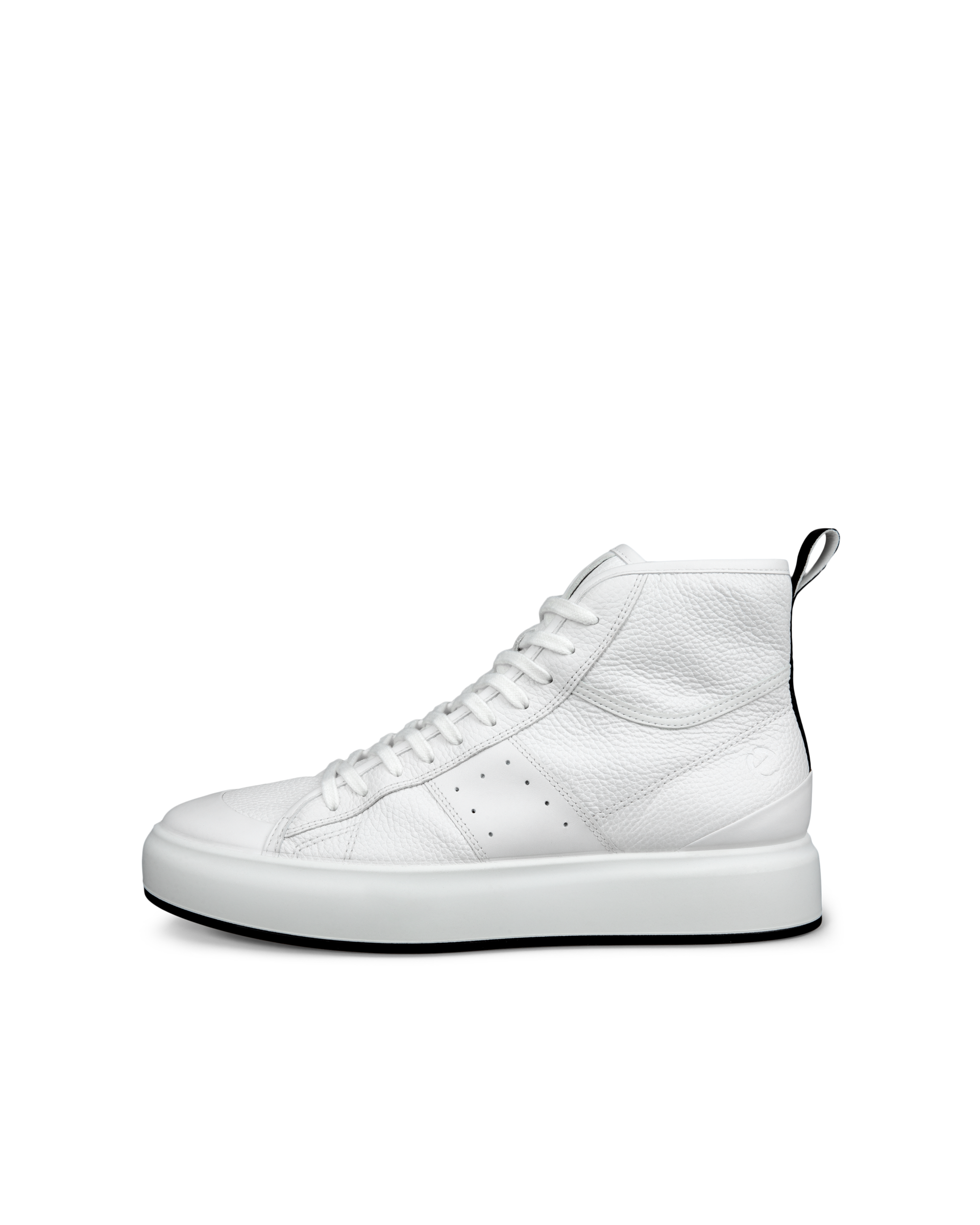 Men's ECCO® Street Ace Leather High-Top Sneaker