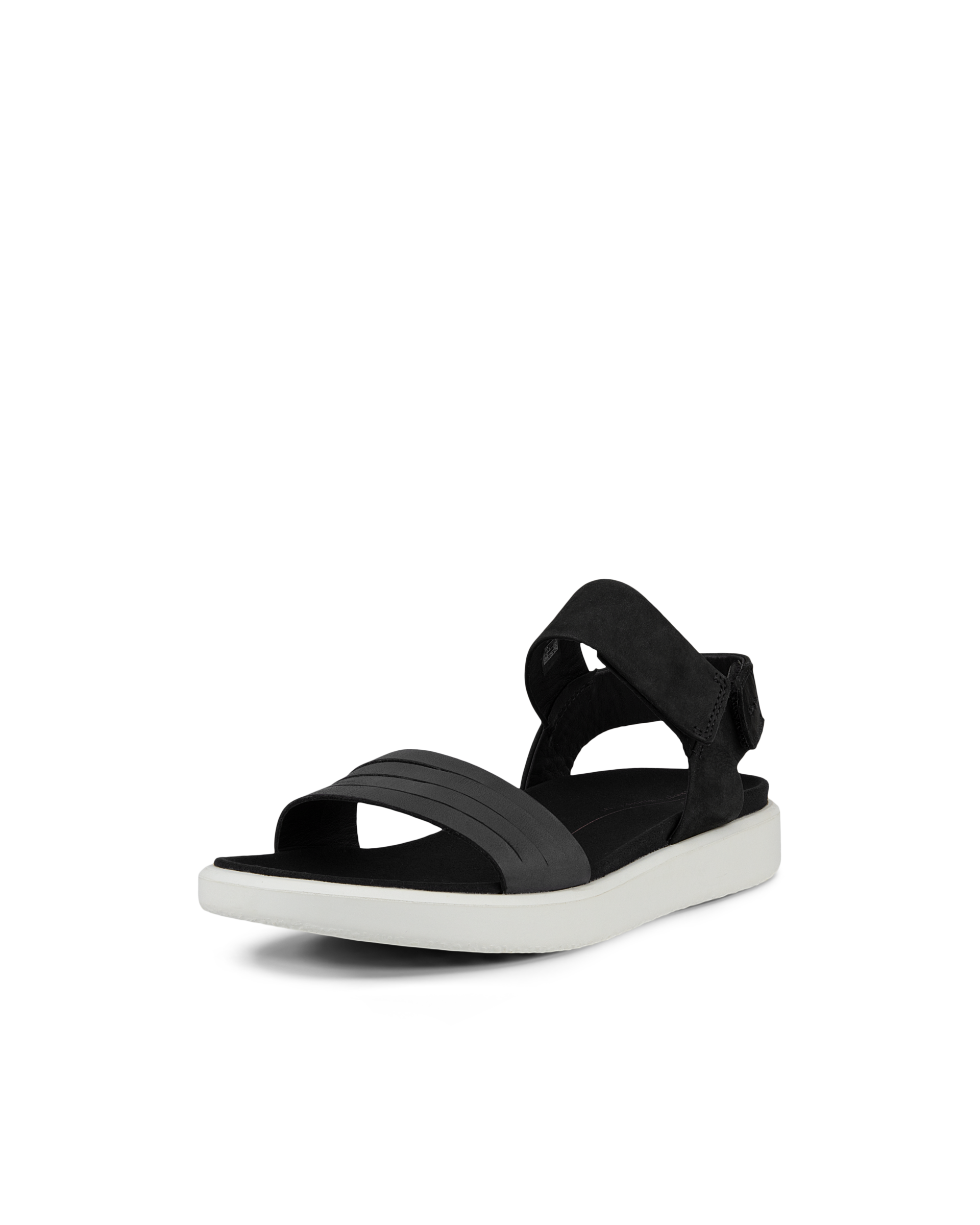 Women's ECCO® Flowt Leather Flat Sandal