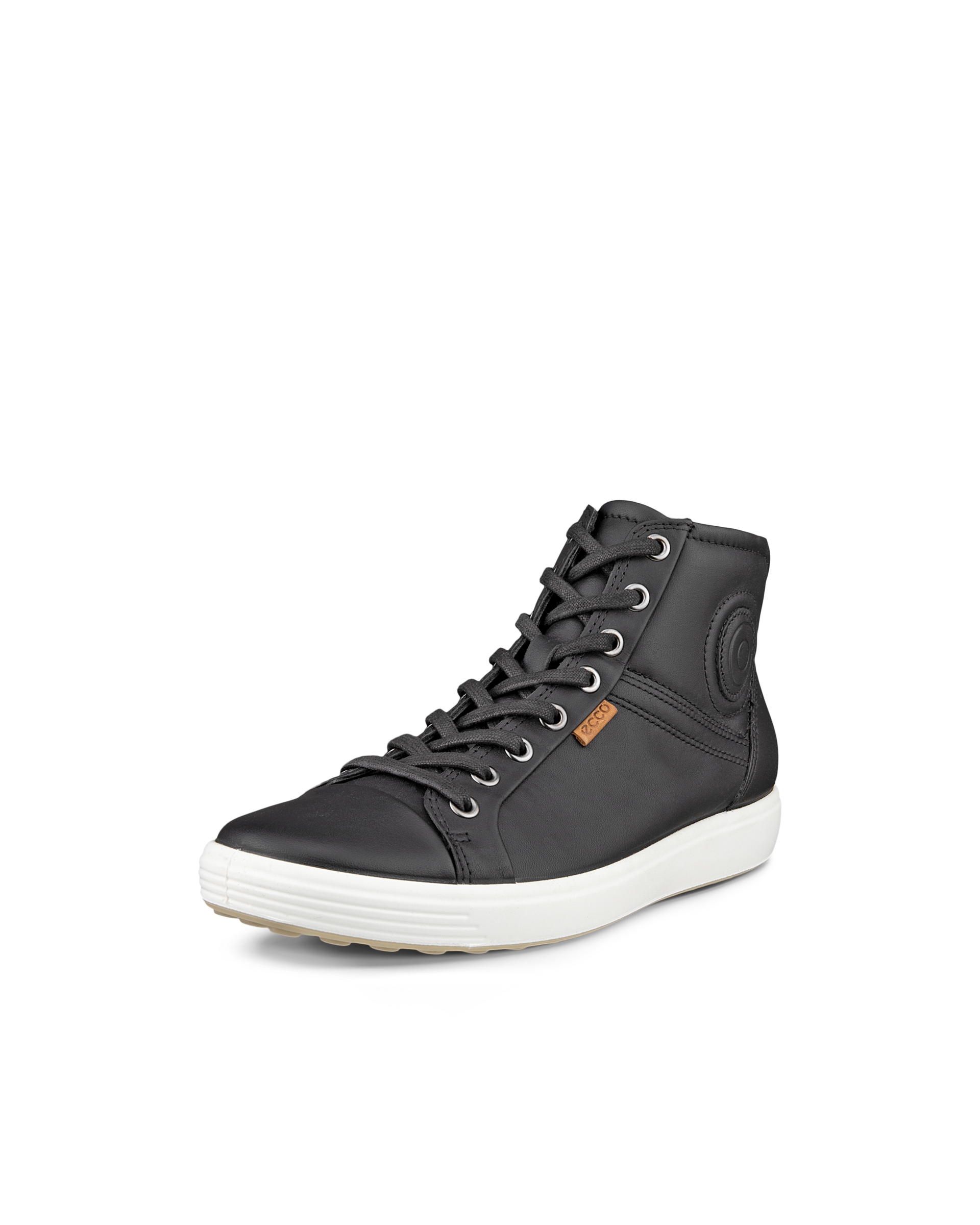 Women's ECCO® Soft 7 Leather High-Top Sneaker