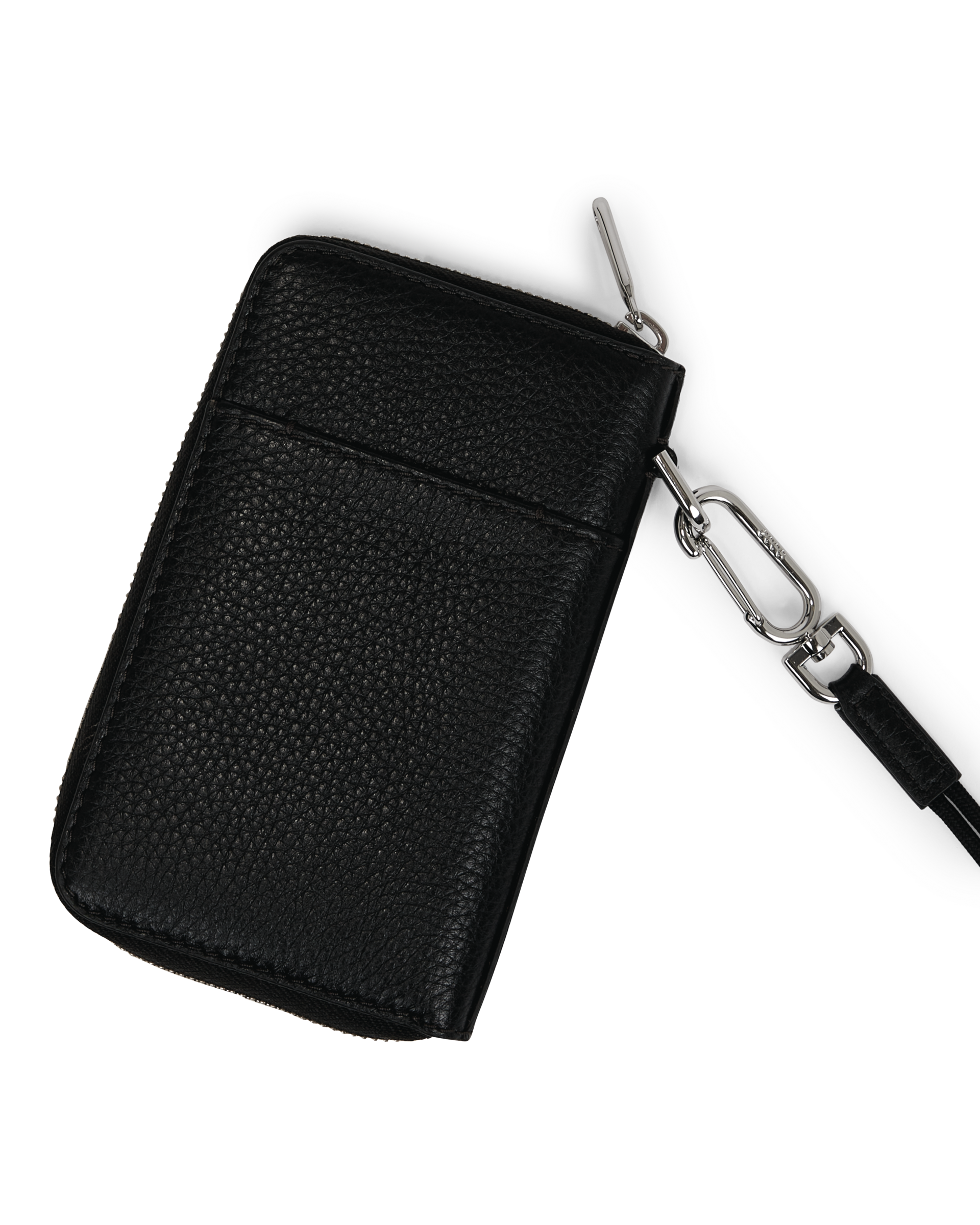 ECCO® Wallet Zip Around Pebbled Leather Pouch Wallet