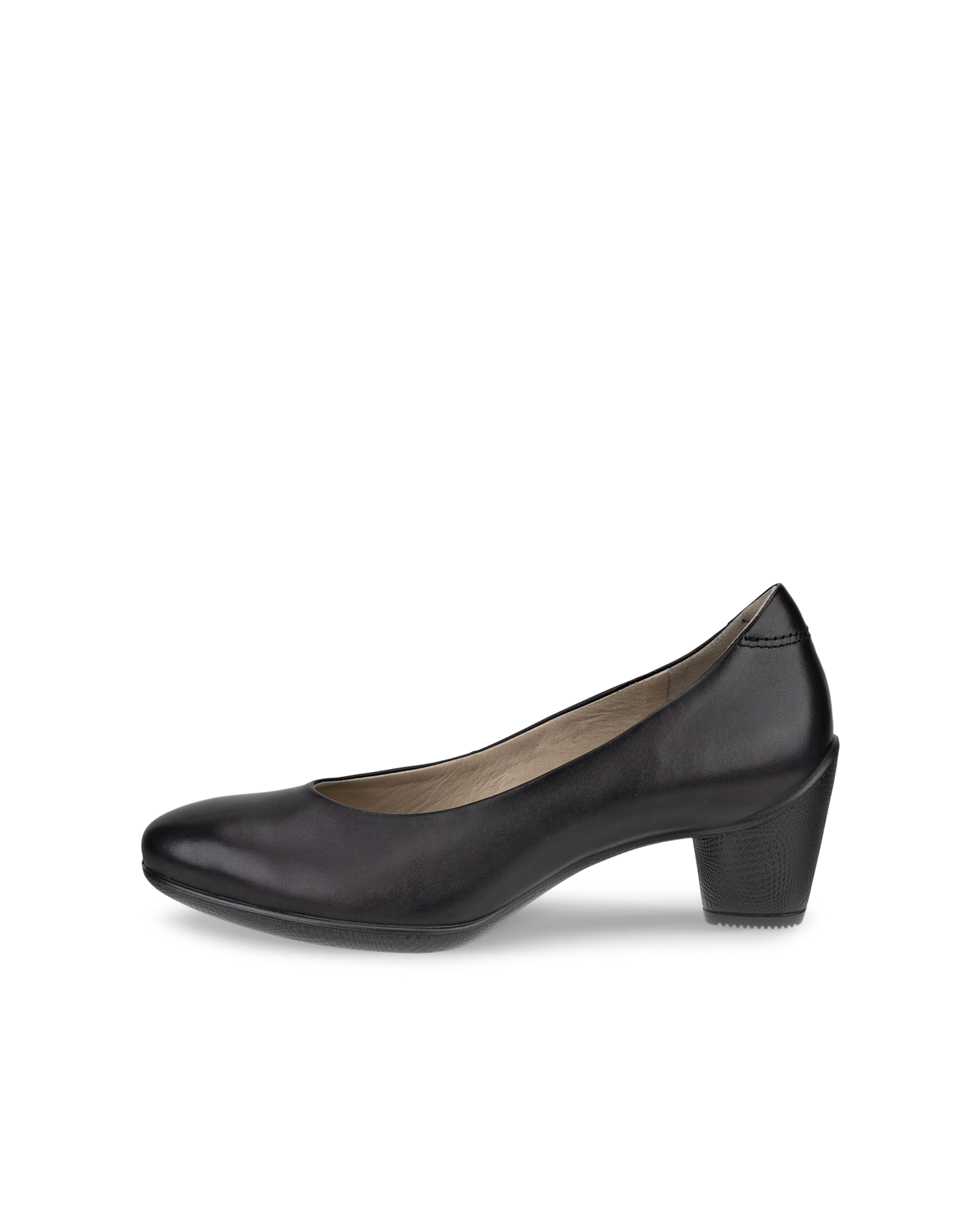 Women's ECCO® Sculptured 45 Leather Block-Heeled Pump