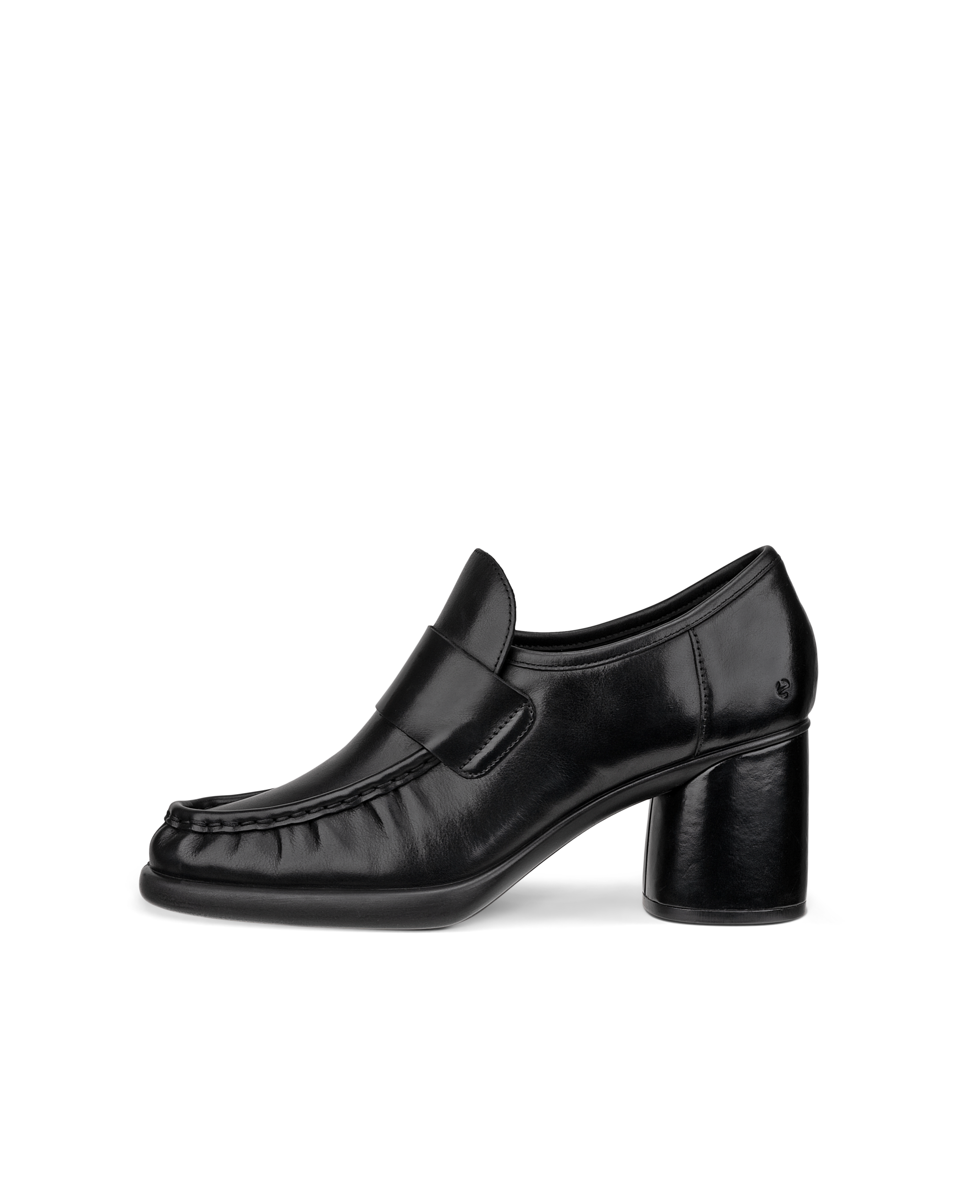 Women's ECCO® Sculpted LX 55 Leather Block-Heeled Loafer