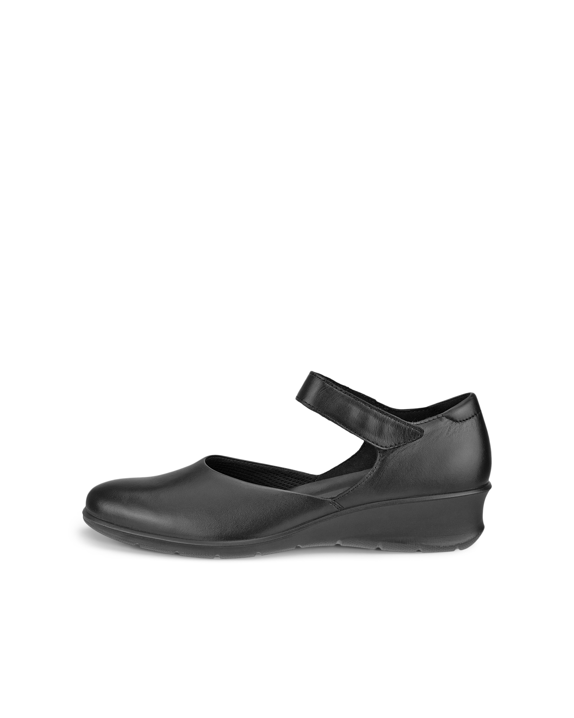 Women's ECCO® Felicia Leather Low Wedge Mary Jane's