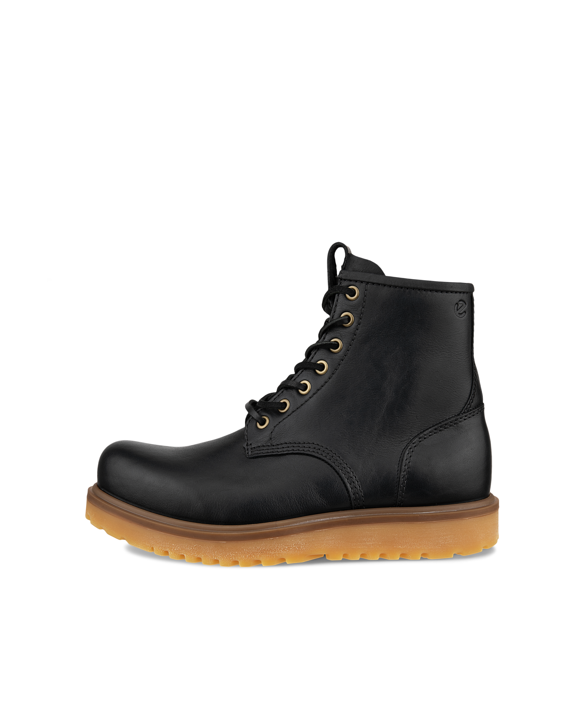 Men's ECCO® Staker Leather Moc-Toe Boot