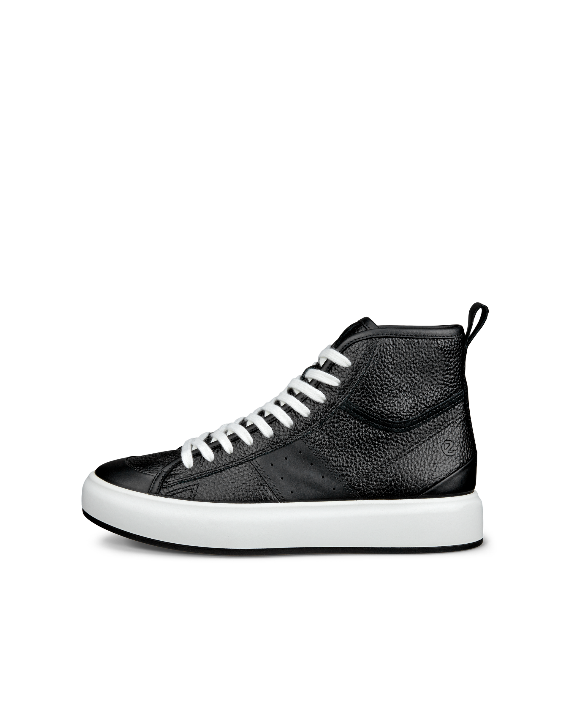 Women's ECCO® Street Ace Leather High-Top Sneaker