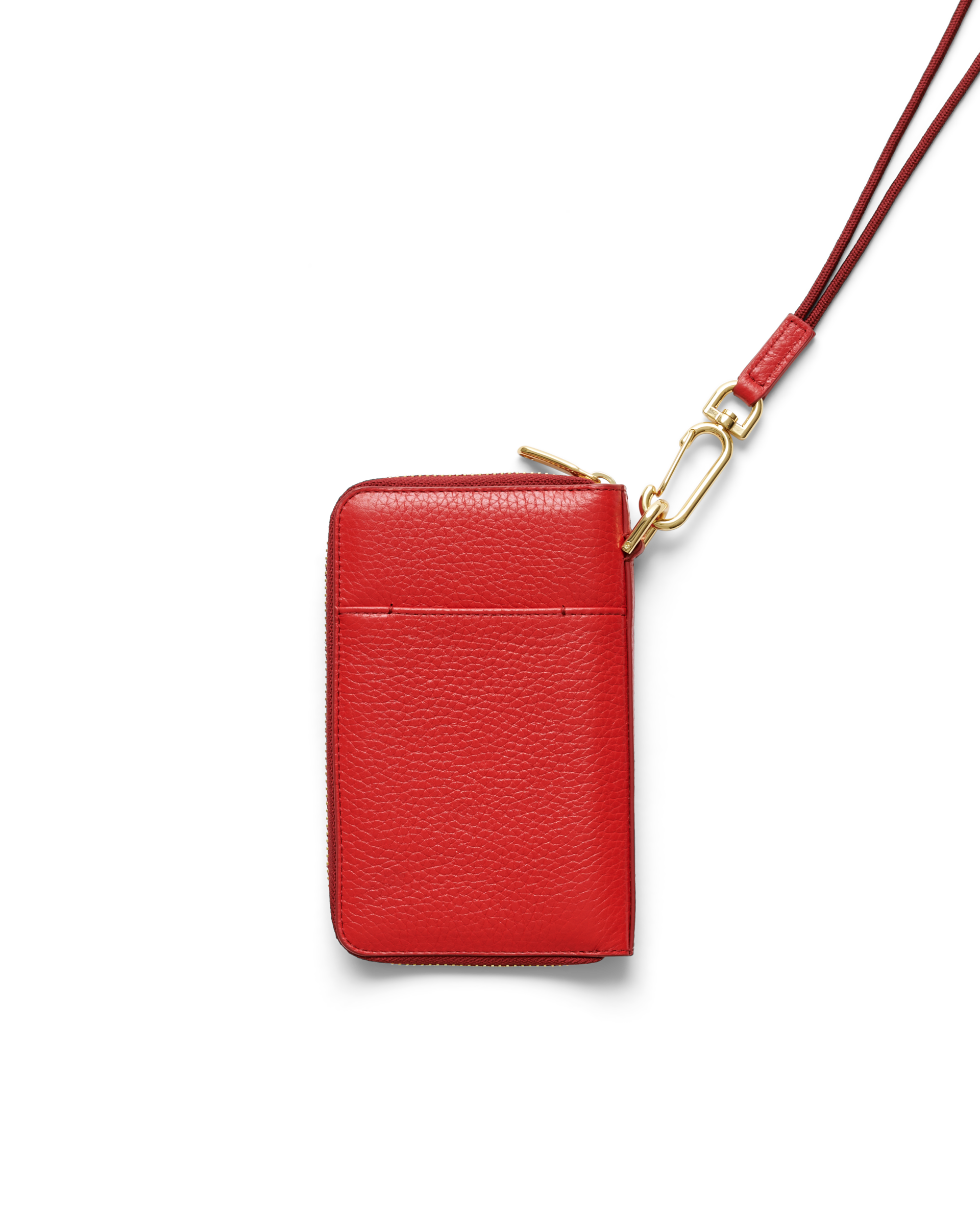 ECCO® Wallet Zip Around Pebbled Leather Pouch Wallet
