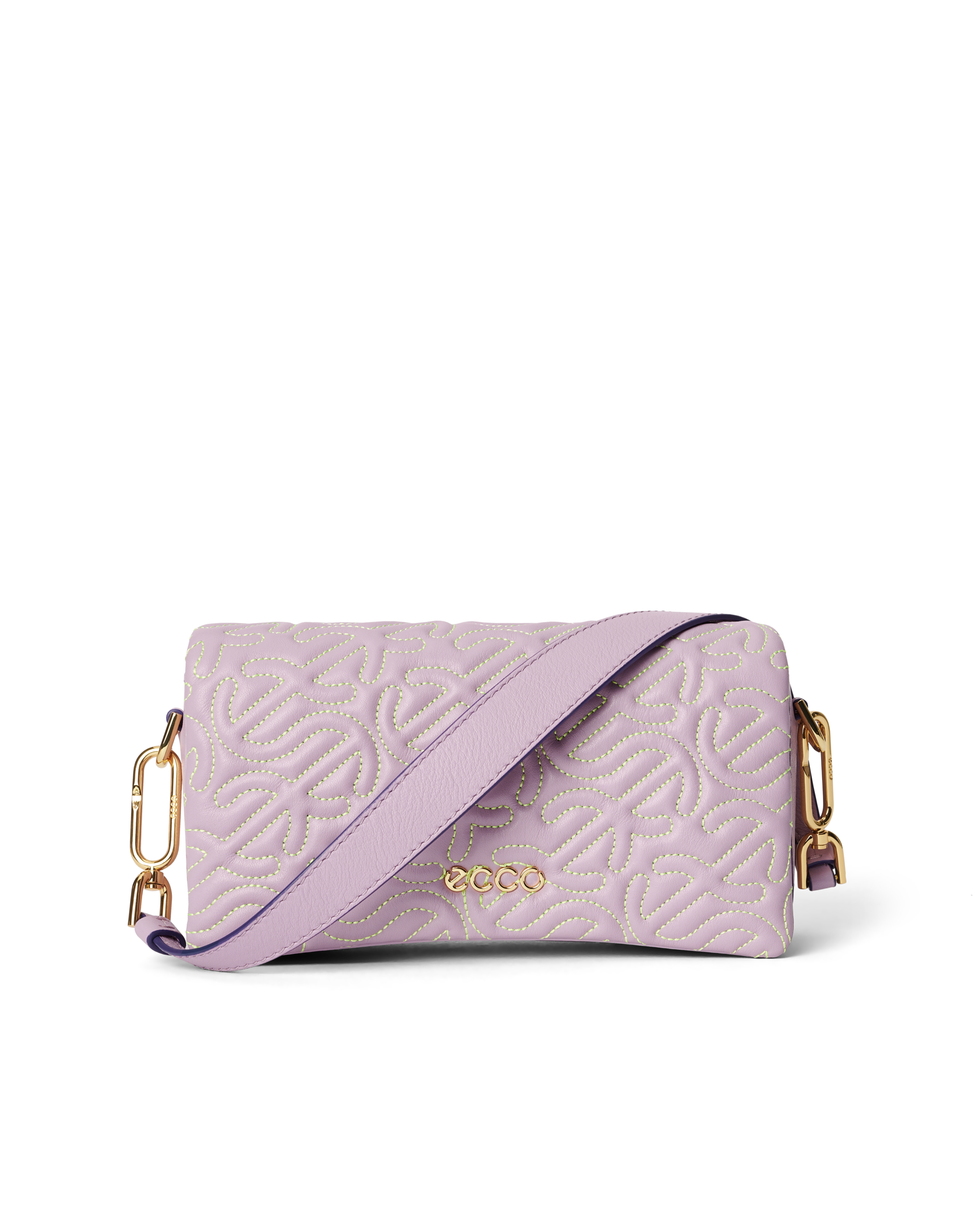 ECCO® Quilted Wave Small Pinch Leather Shoulder Bag