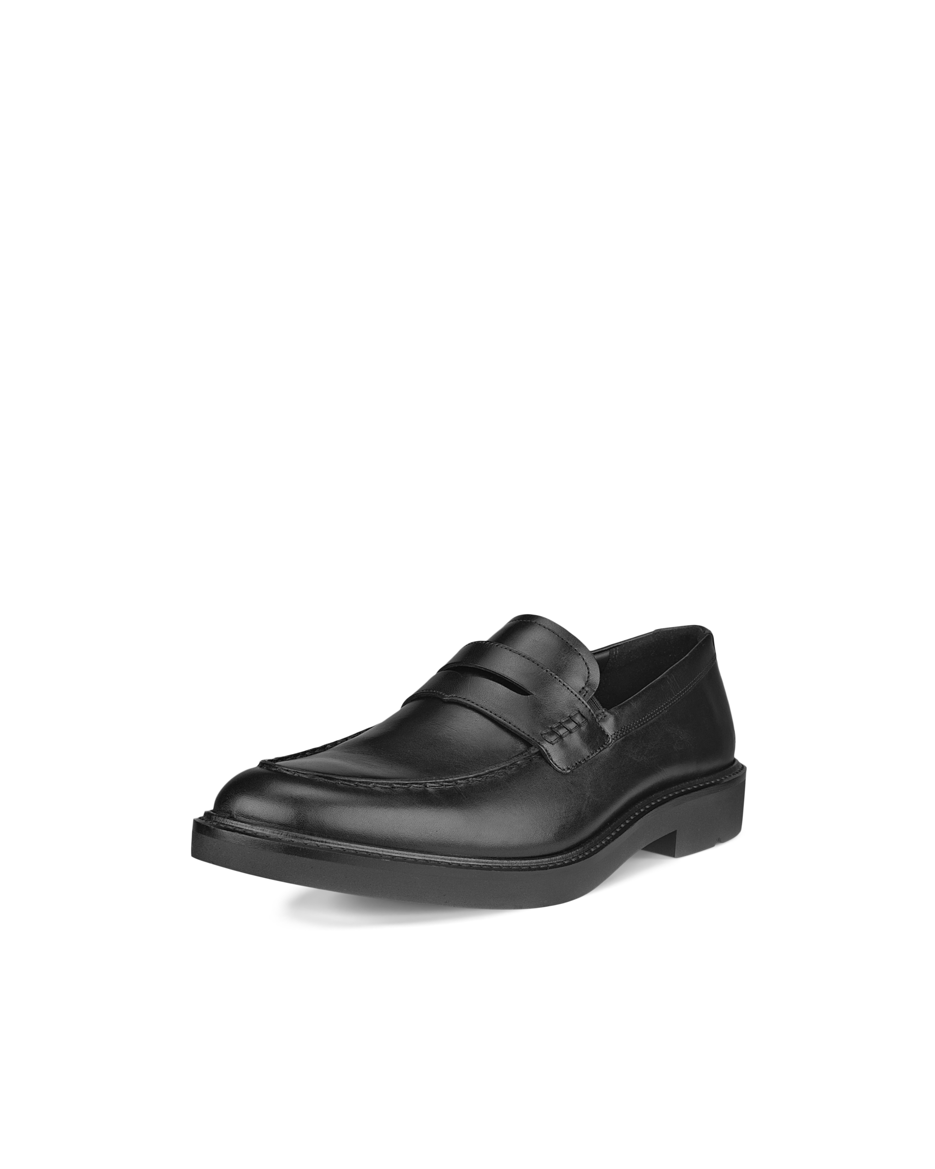 Men's ECCO® Metropole London Leather Moc-Toe Shoe