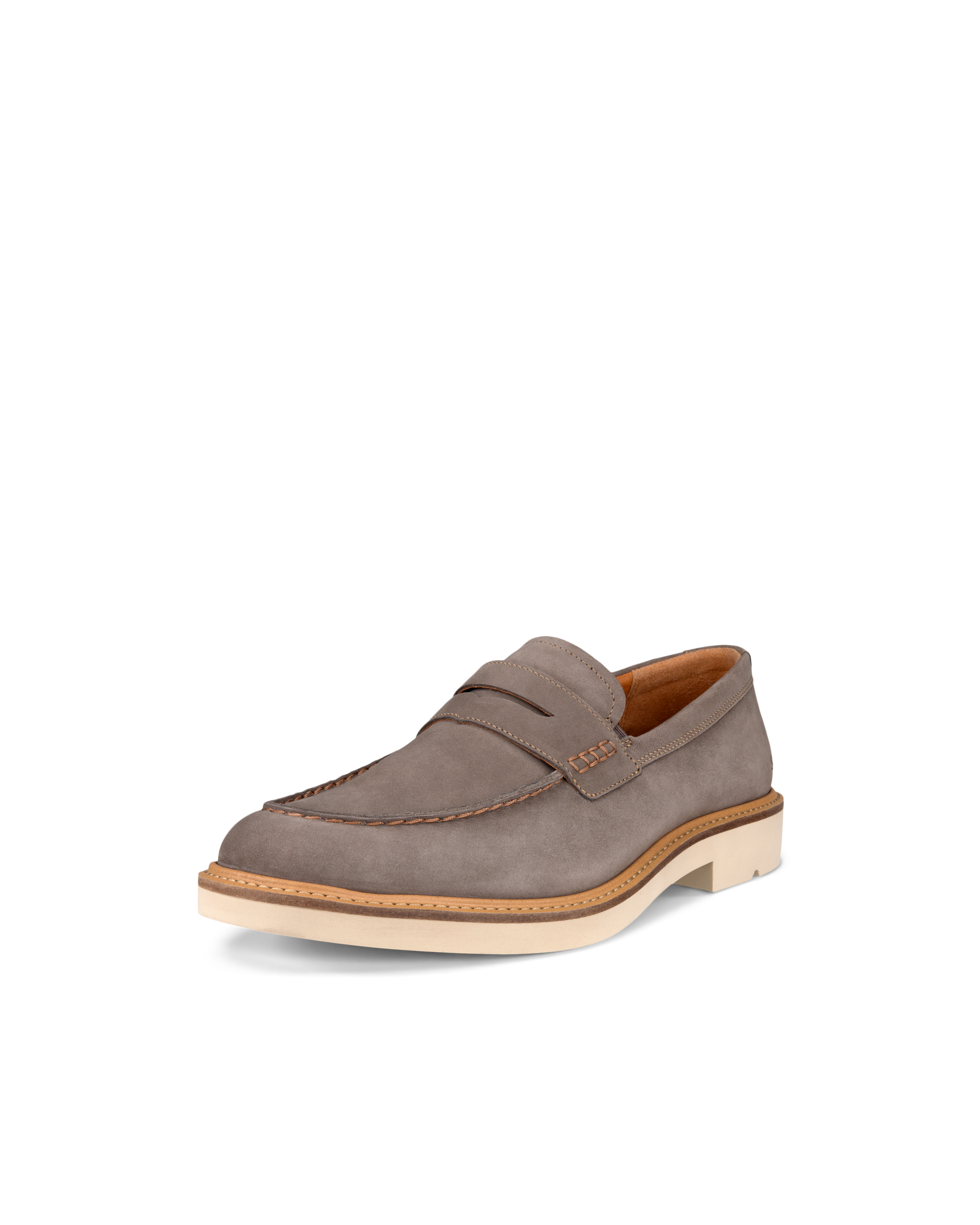 Men's ECCO® Metropole London Nubuck Moc-Toe Shoe