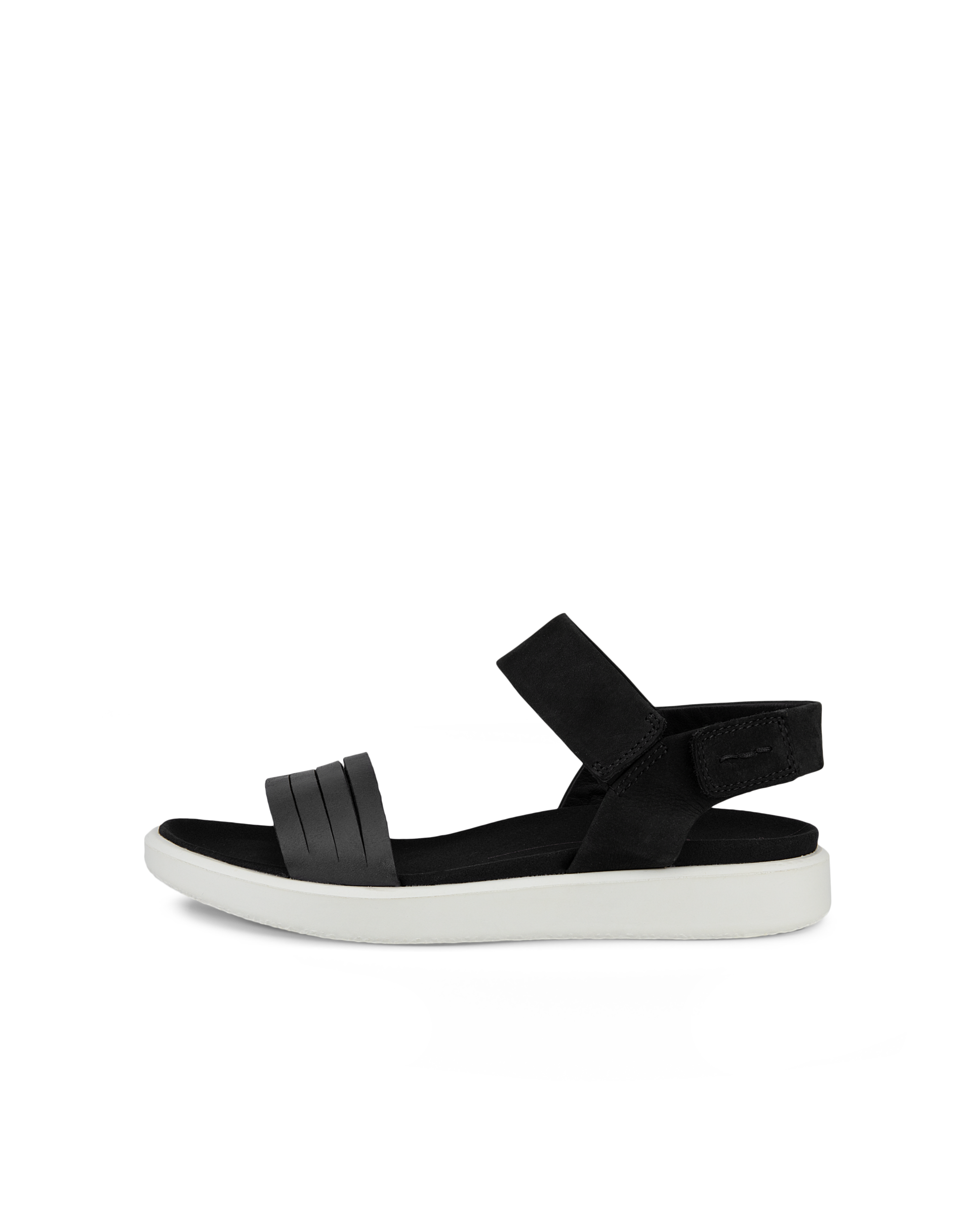 Women's ECCO® Flowt Leather Flat Sandal