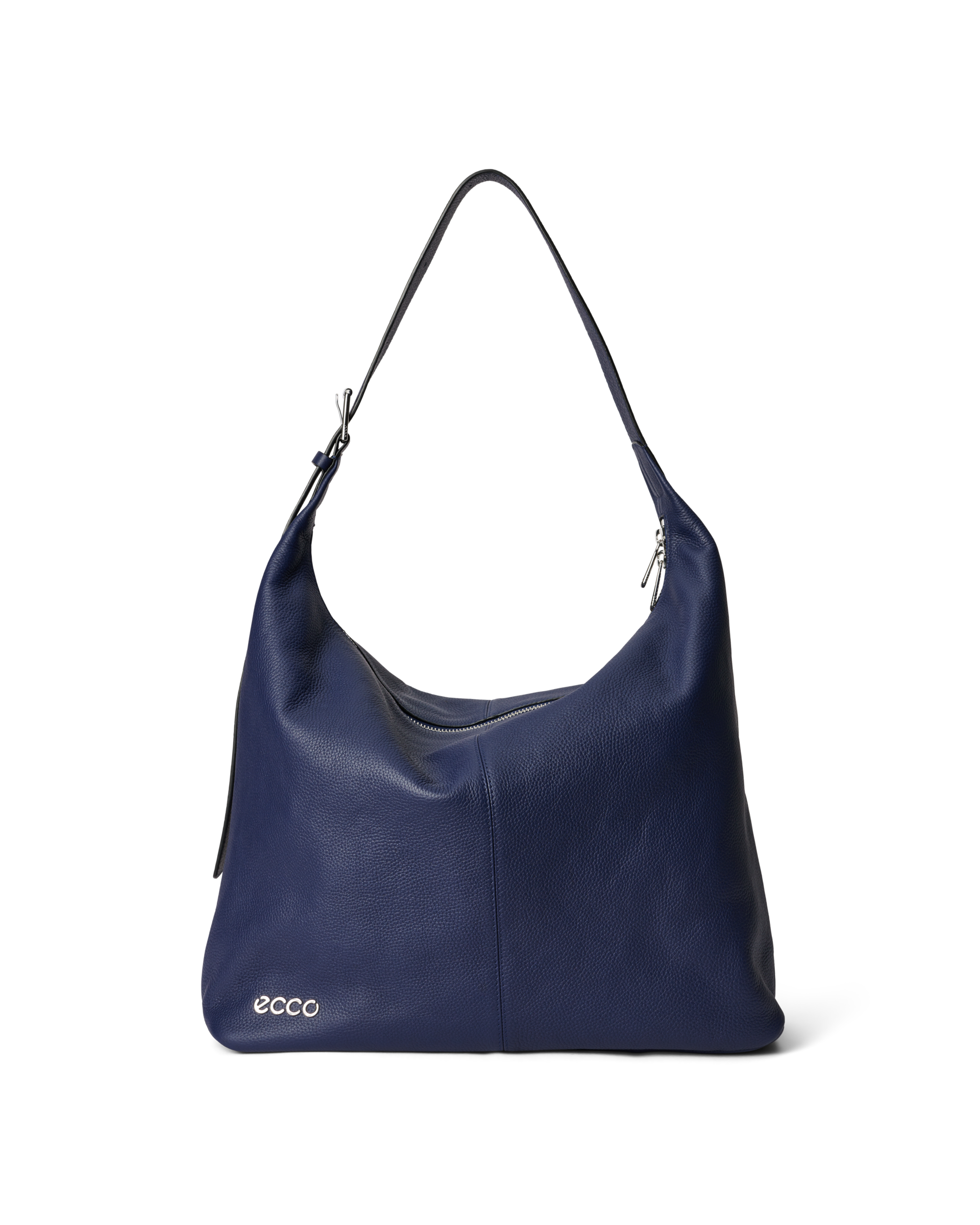 ECCO® Large Soft Pebbled Hobo Leather Shoulder Bag